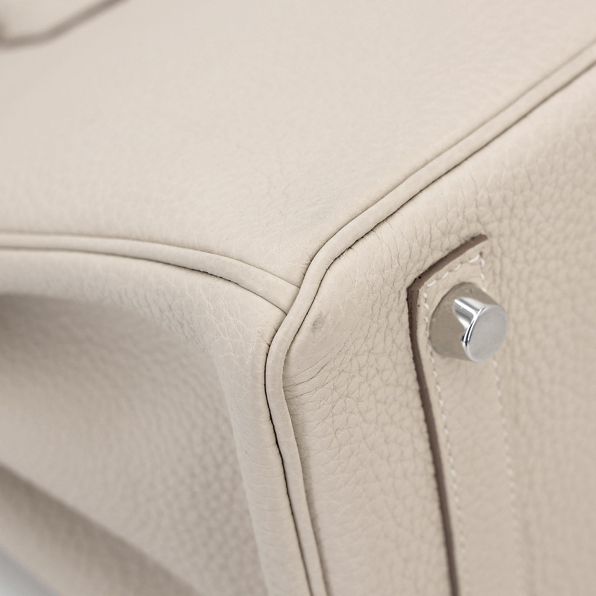 ランク A  HERMÈS エルメス  バーキン25 クレ (10) トゴ シルバー金具 Y刻印 - 15