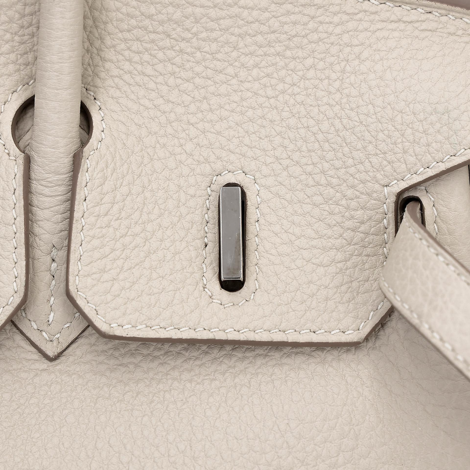 ランク A  HERMÈS エルメス  バーキン25 クレ (10) トゴ シルバー金具 Y刻印 - 18