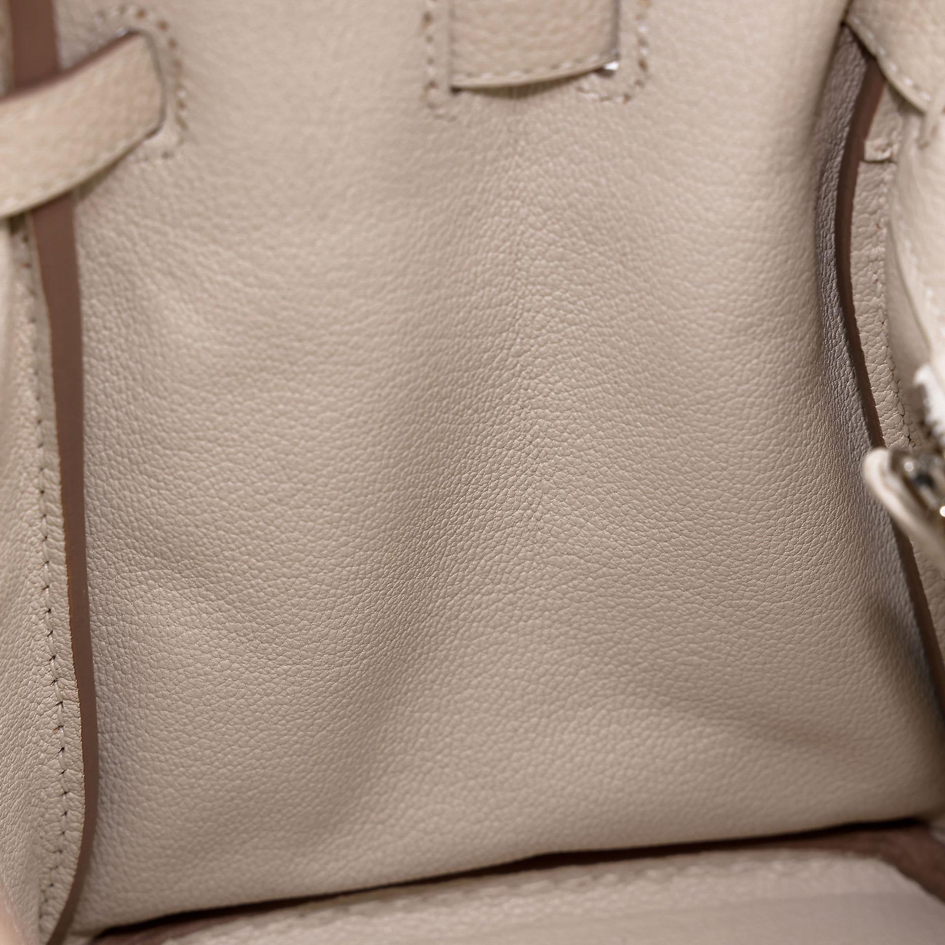 ランク A  HERMÈS エルメス  バーキン25 クレ (10) トゴ シルバー金具 Y刻印 - 24