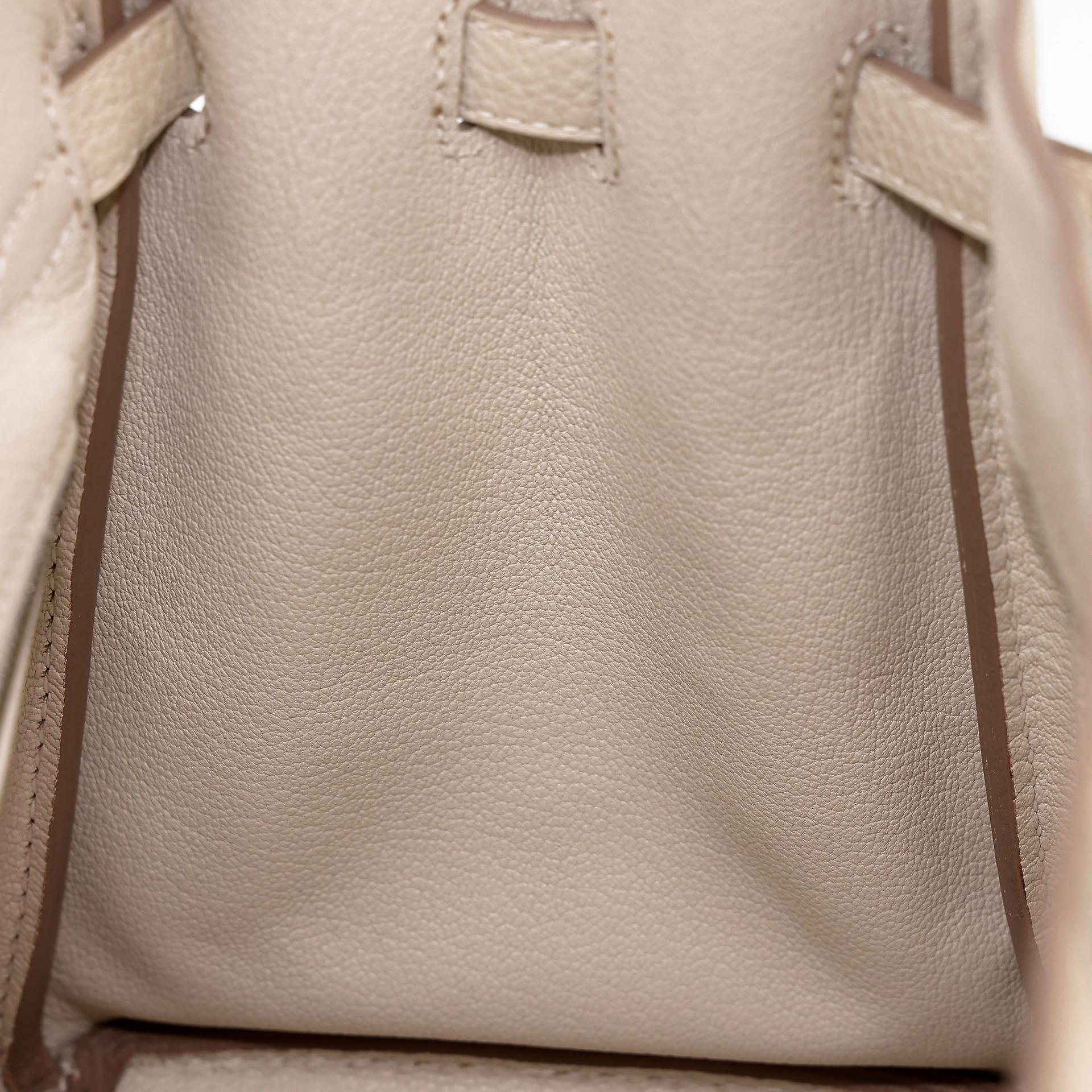 ランク A  HERMÈS エルメス  バーキン25 クレ (10) トゴ シルバー金具 Y刻印 - 25
