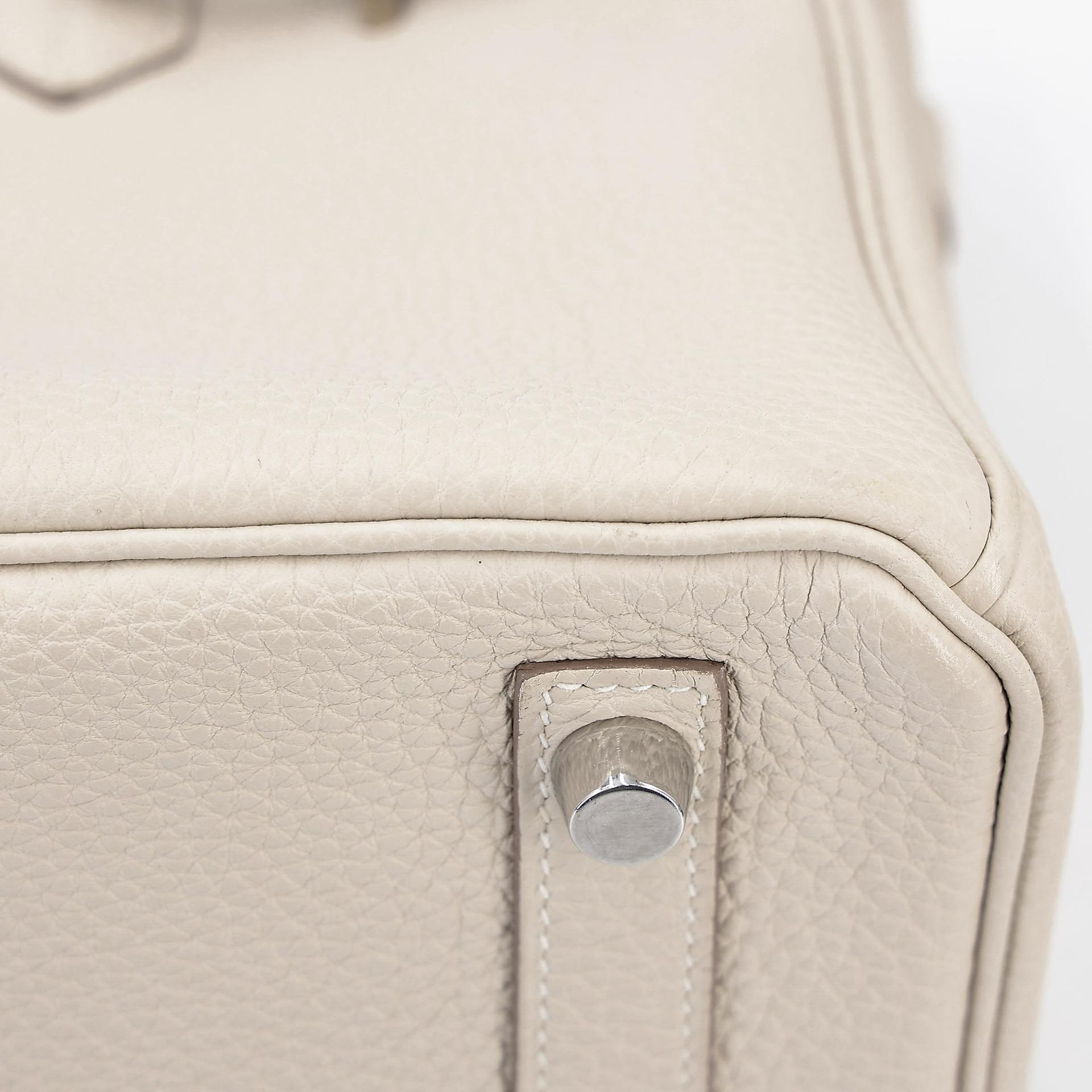 ランク A  HERMÈS エルメス  バーキン25 クレ (10) トゴ シルバー金具 Y刻印 - 27