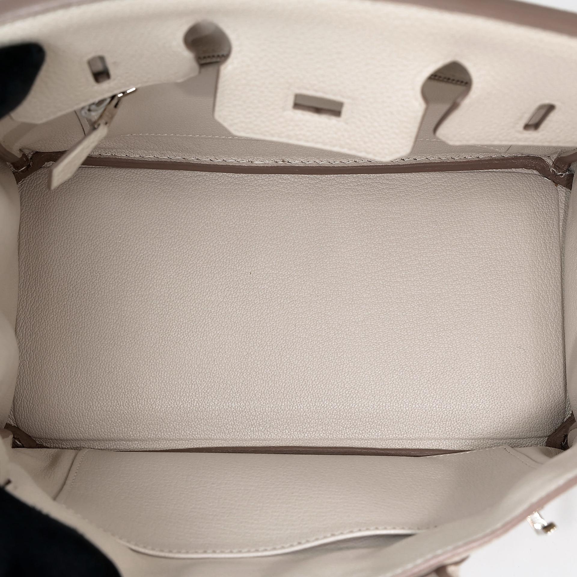 ランク A  HERMÈS エルメス  バーキン25 クレ (10) トゴ シルバー金具 Y刻印 - 28
