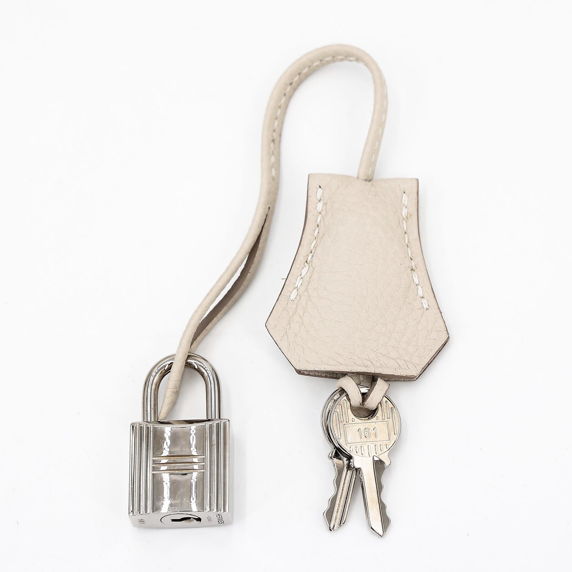 ランク A  HERMÈS エルメス  バーキン25 クレ (10) トゴ シルバー金具 Y刻印 - 29