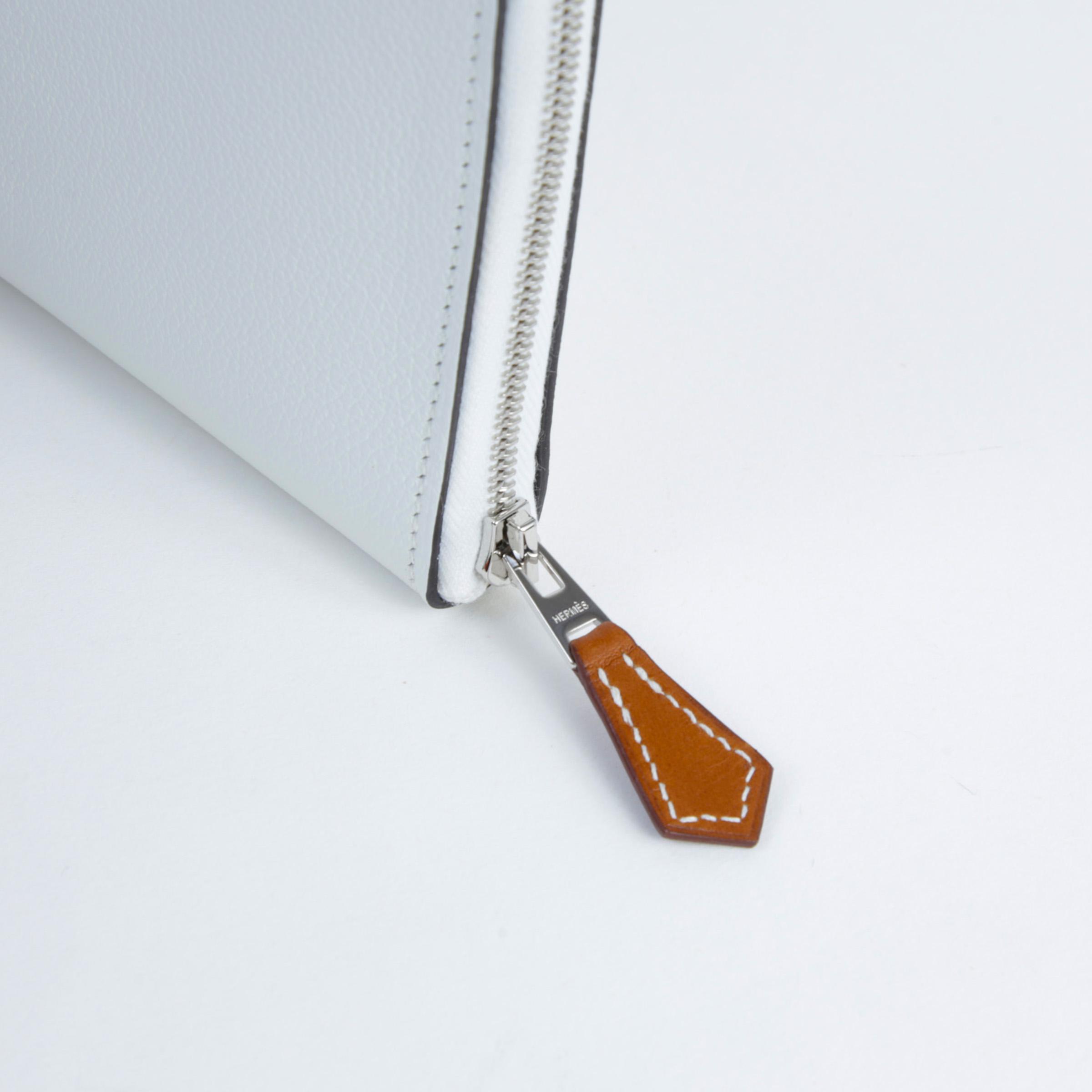 ランク NS 未使用品  HERMÈS エルメス  アザップロング シルクイン ニューホワイト (0U) エバーカラー シルバー金具 B刻印 - 7