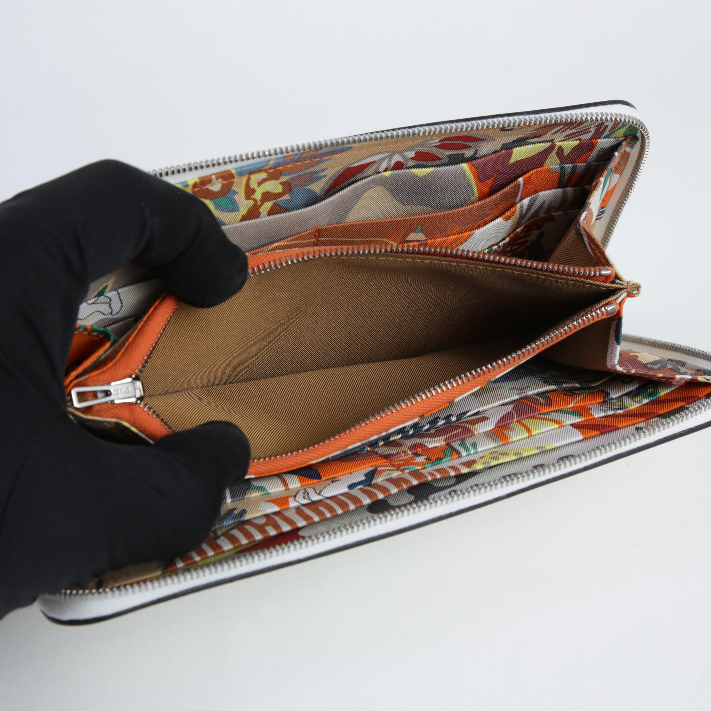 ランク NS 未使用品  HERMÈS エルメス  アザップロング シルクイン ニューホワイト (0U) エバーカラー シルバー金具 B刻印 - 9