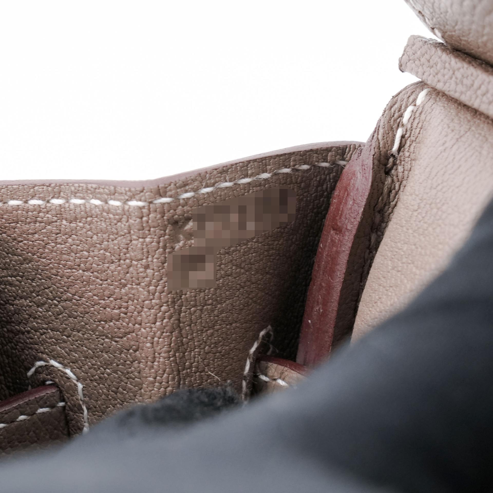ランク N 新品  HERMÈS エルメス  バーキンショルダーライト29 エトゥープ (18) エバーカラー シルバー金具 K刻印 - 14