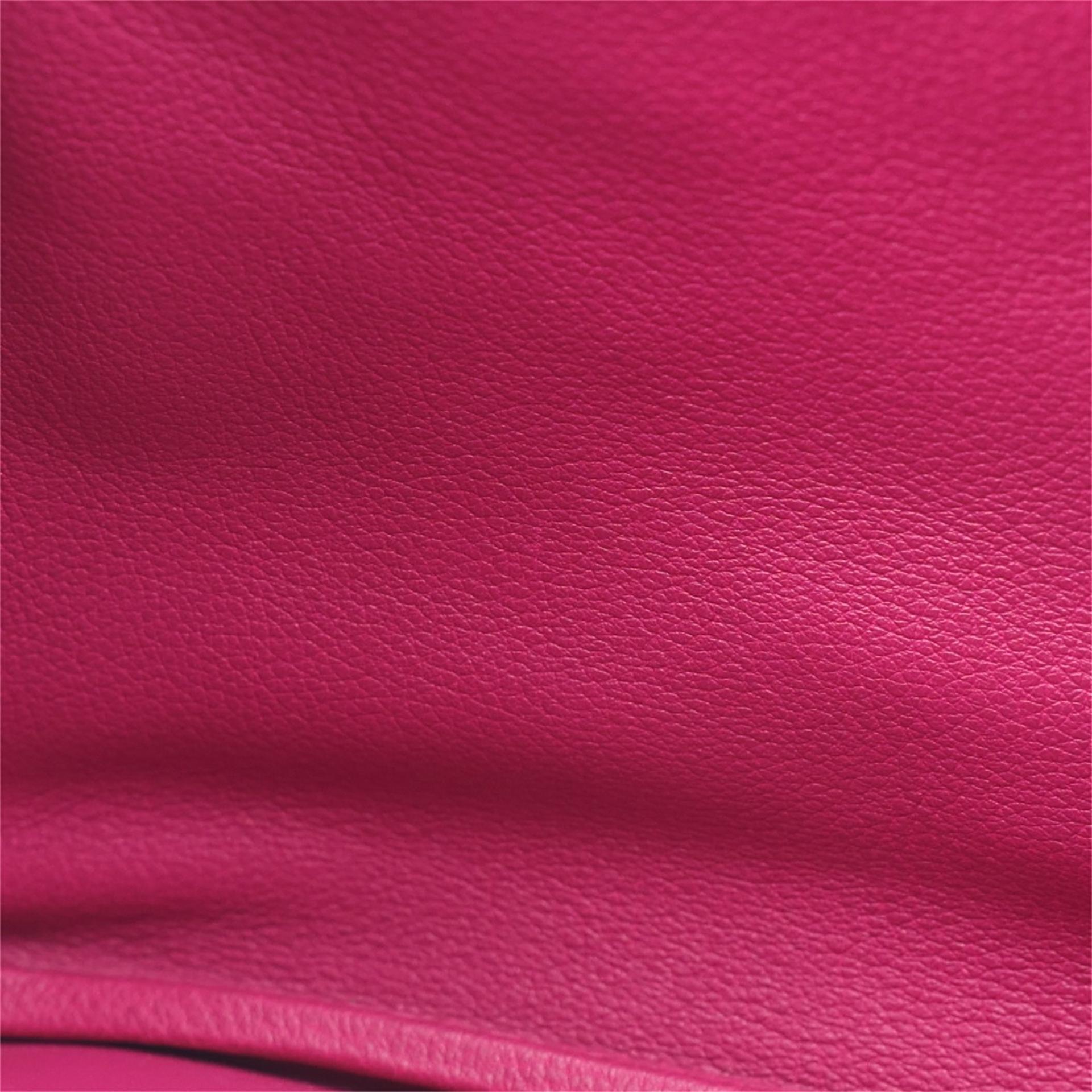 Very Good ( Rank A) HERMÈS Lindy 26 Rose Purple (L3) Evercolor Palladium hardware A (2017) - 15