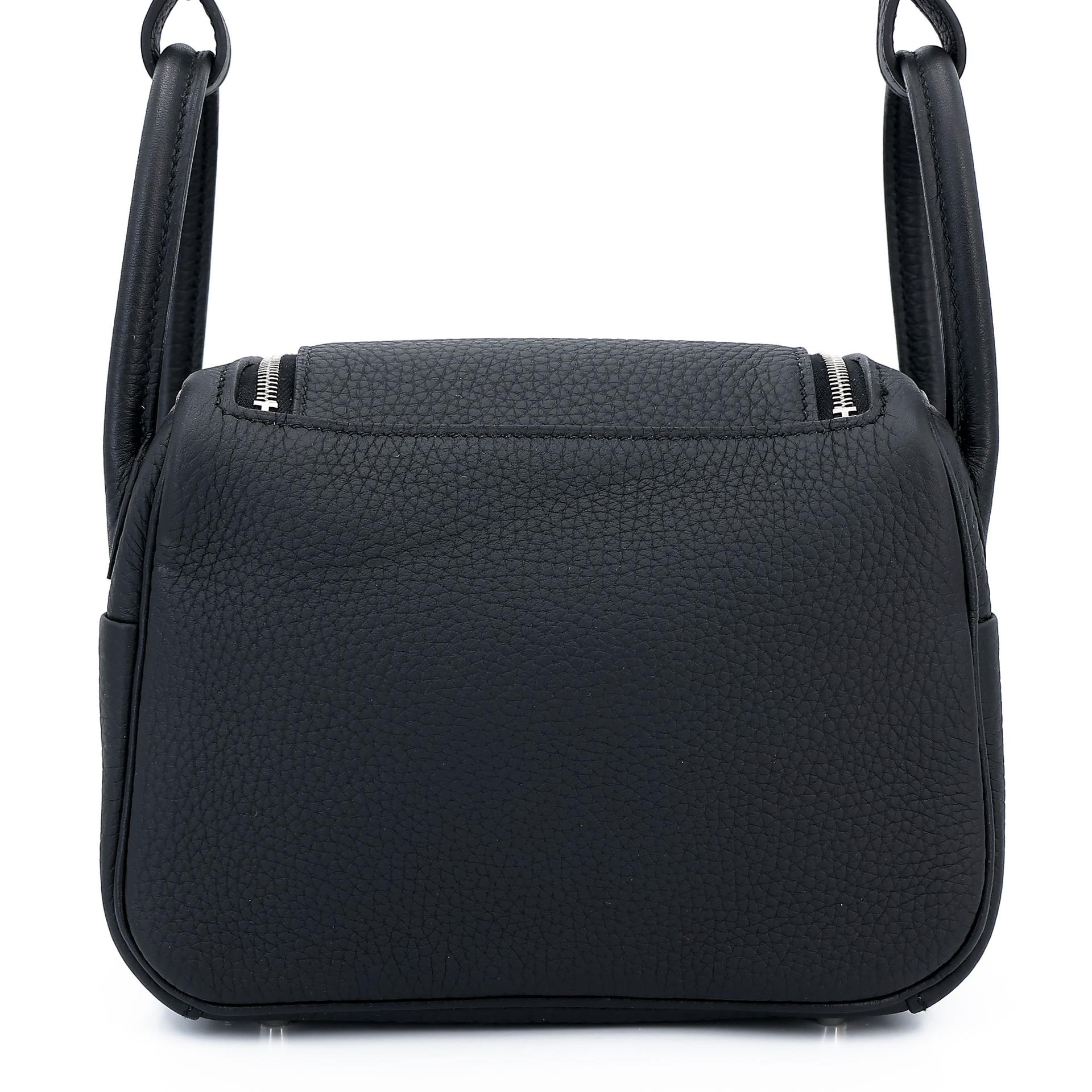 ランク N 新品 HERMÈS エルメス ミニリンディ2 ブラック (89) トリヨン シルバー金具 K刻印 (2025) - 2