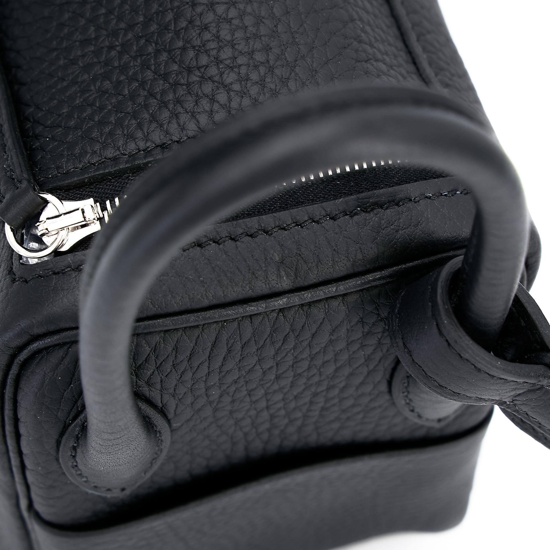 ランク N 新品 HERMÈS エルメス ミニリンディ2 ブラック (89) トリヨン シルバー金具 K刻印 (2025) - 11