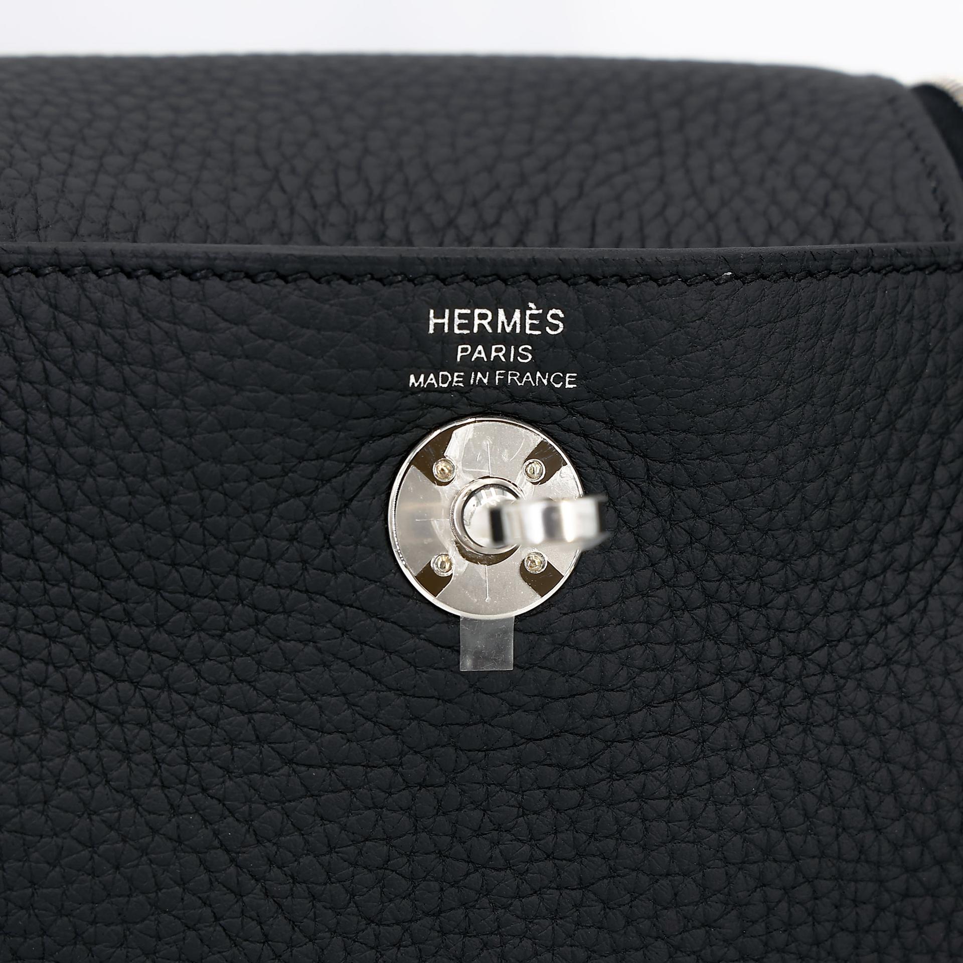 ランク N 新品 HERMÈS エルメス ミニリンディ2 ブラック (89) トリヨン シルバー金具 K刻印 (2025) - 14