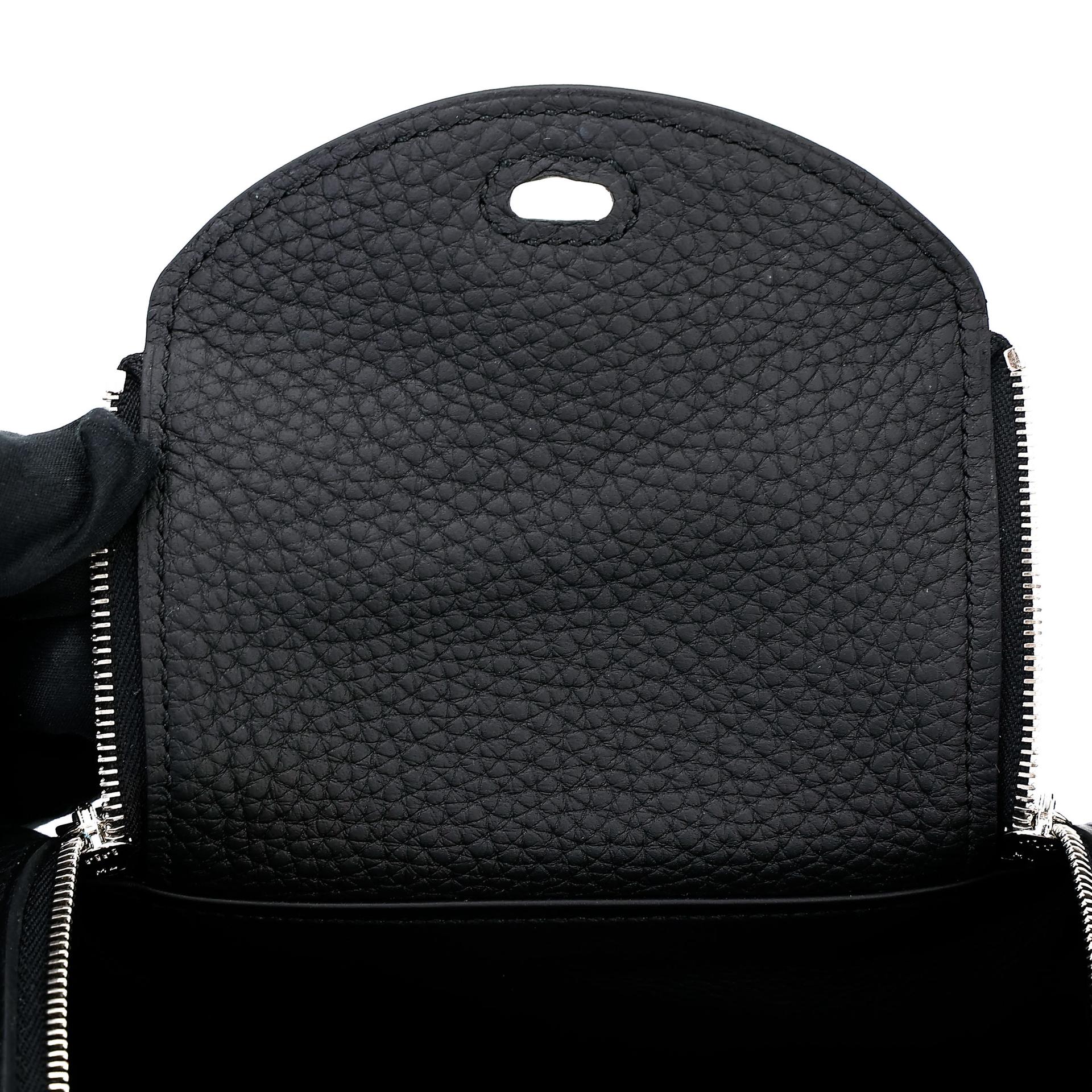 ランク N 新品 HERMÈS エルメス ミニリンディ2 ブラック (89) トリヨン シルバー金具 K刻印 (2025) - 15