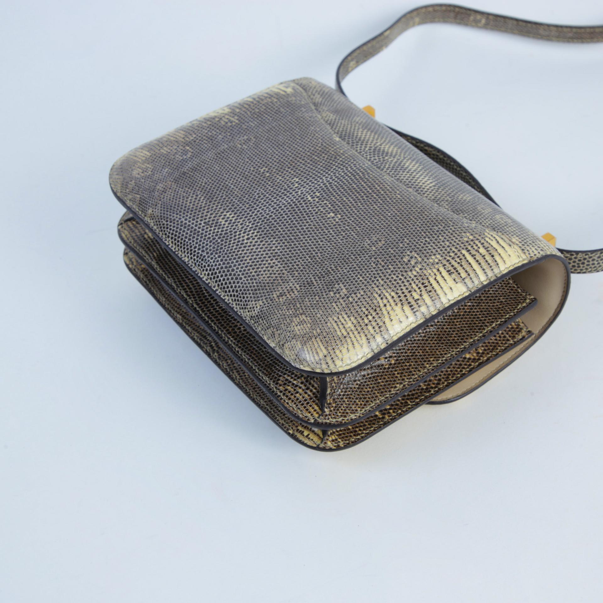 Unused ( Rank NS ) HERMÈS Constance Mini Ombre (1B) Lizard Gold hardware D (2019) - 7