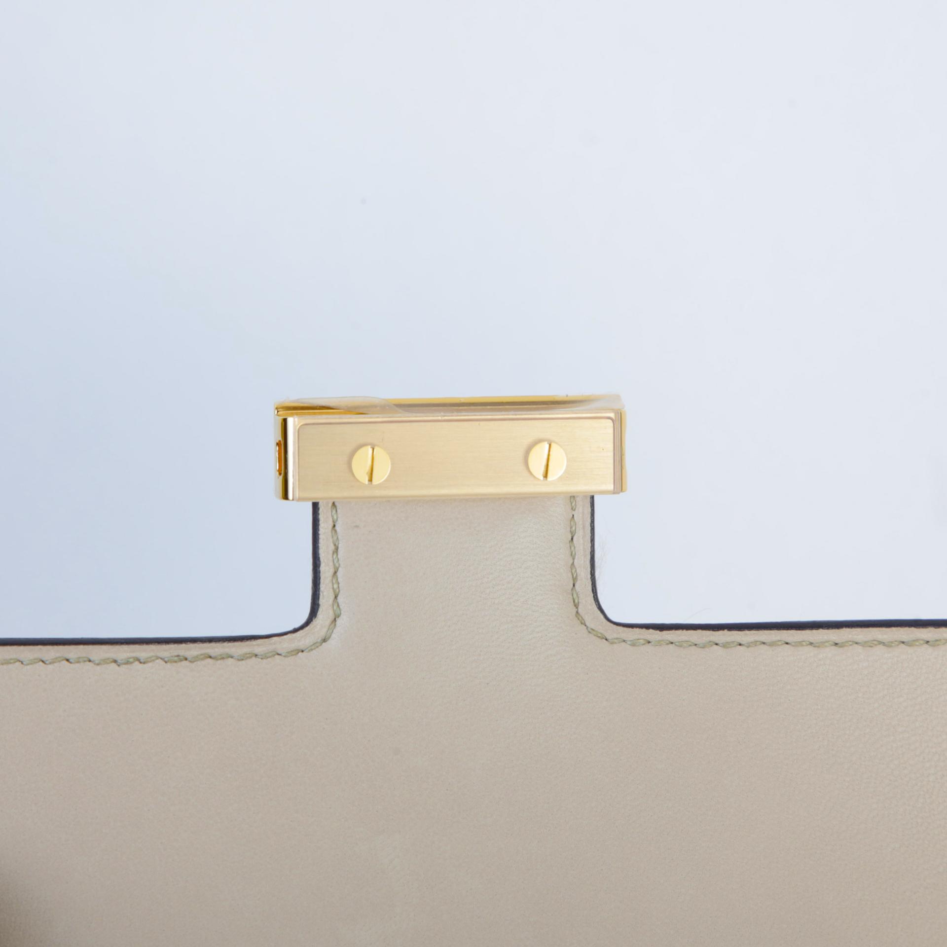 Unused ( Rank NS ) HERMÈS Constance Mini Ombre (1B) Lizard Gold hardware D (2019) - 9