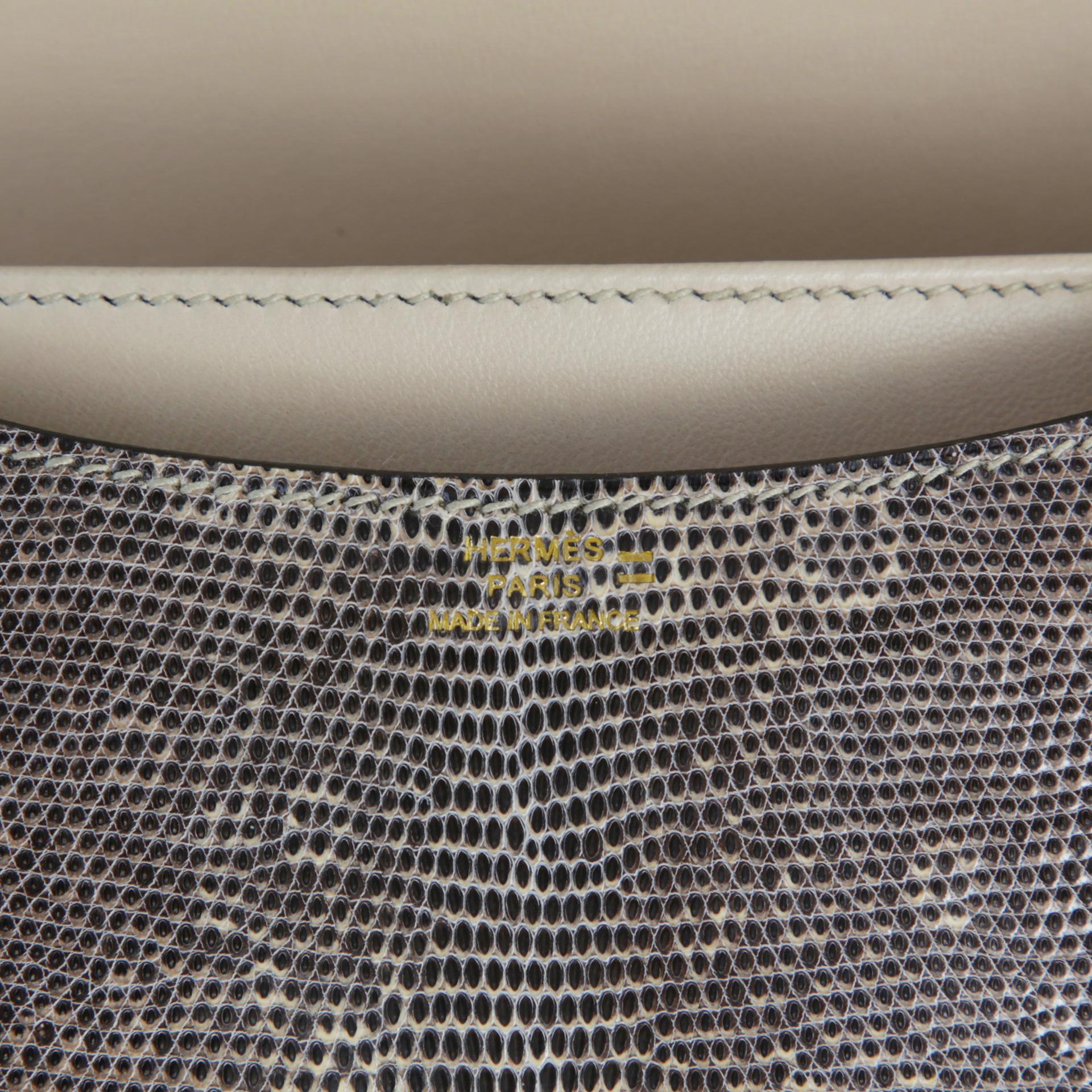 Unused ( Rank NS ) HERMÈS Constance Mini Ombre (1B) Lizard Gold hardware D (2019) - 10