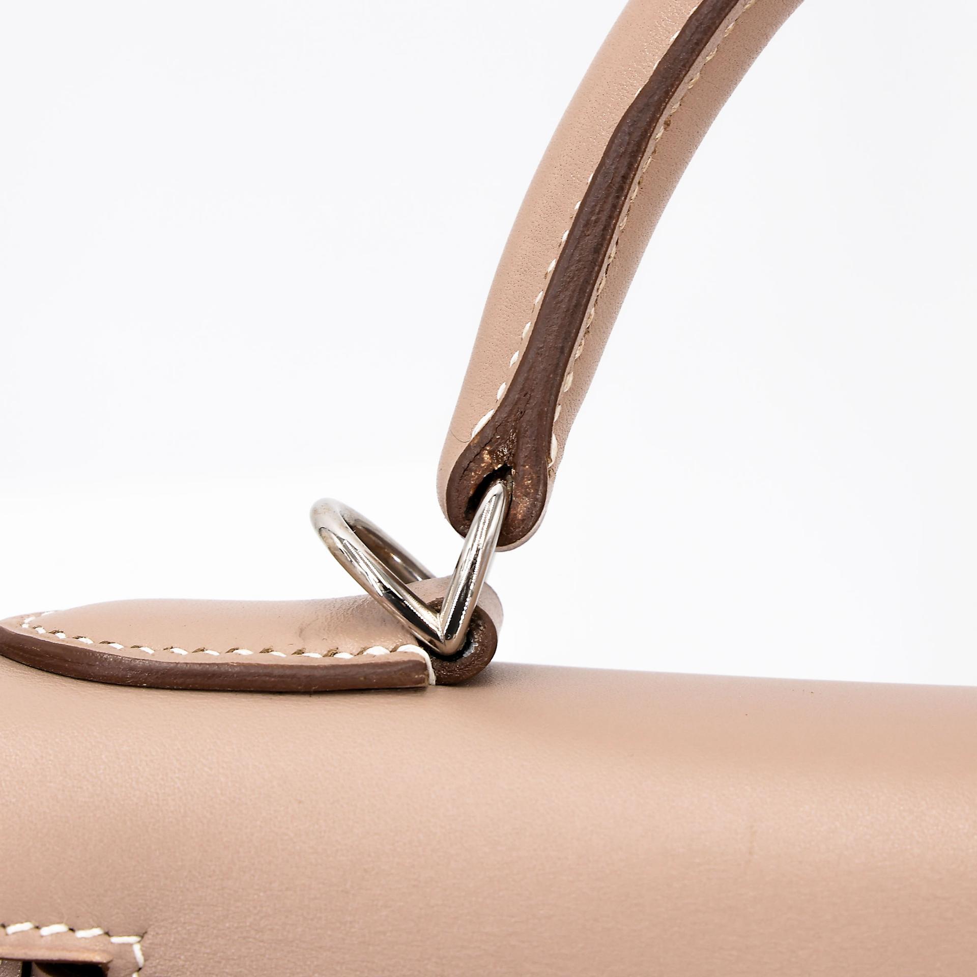 ランク A HERMÈS エルメス ケリー28 セリエ アルジル (1F) タデラクト ギロッシュ金具 □Q刻印 - 8