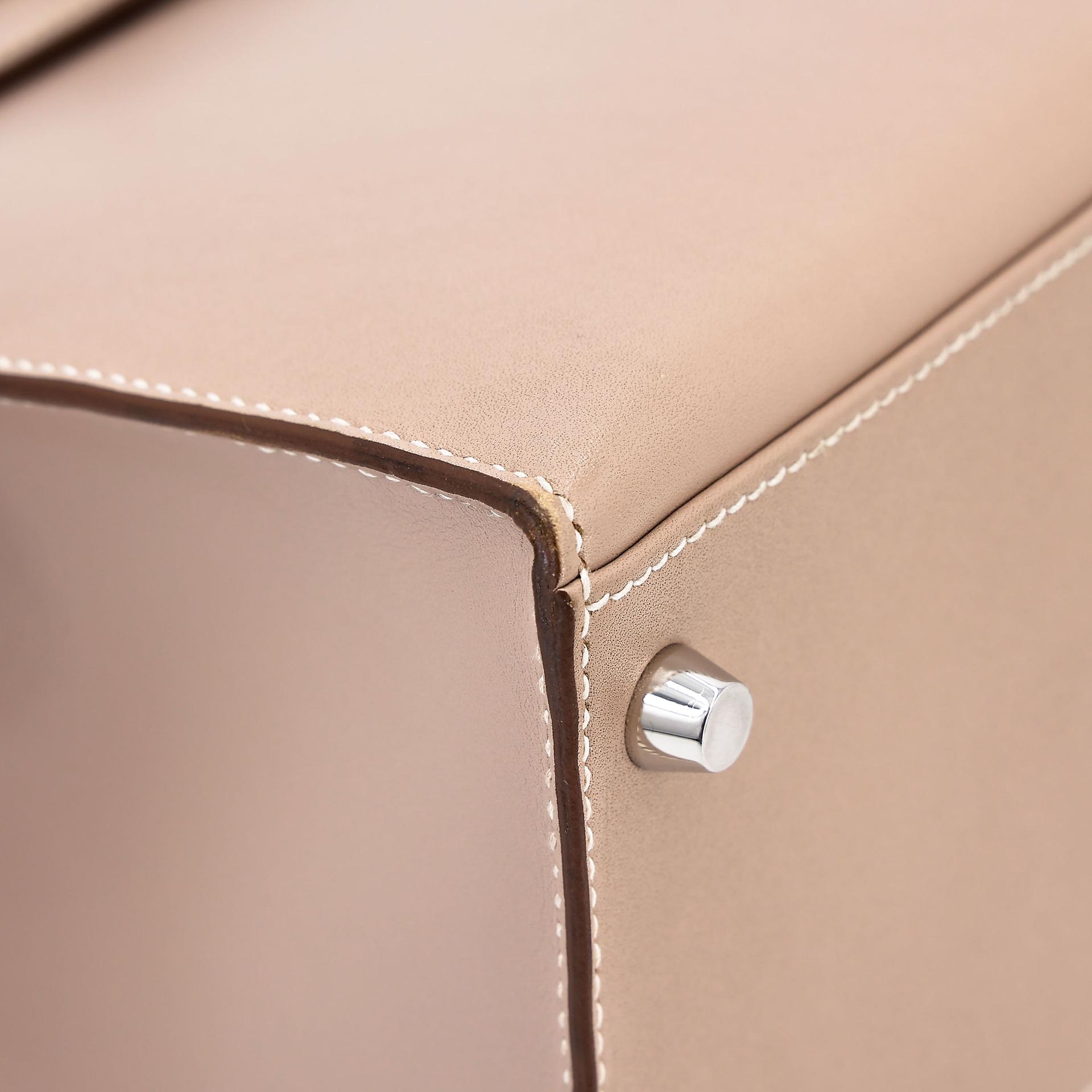 ランク A HERMÈS エルメス ケリー28 セリエ アルジル (1F) タデラクト ギロッシュ金具 □Q刻印 - 14