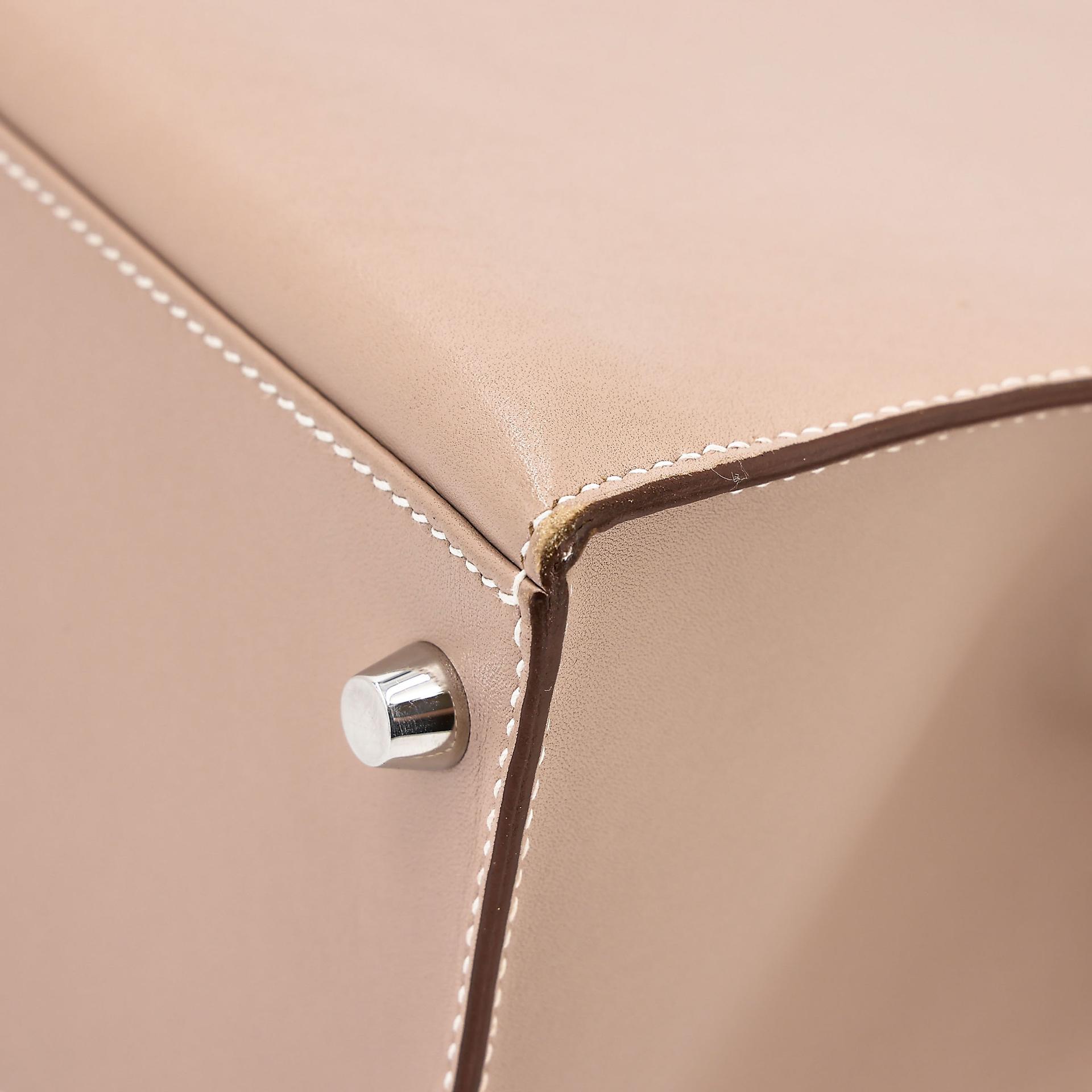 ランク A HERMÈS エルメス ケリー28 セリエ アルジル (1F) タデラクト ギロッシュ金具 □Q刻印 - 15