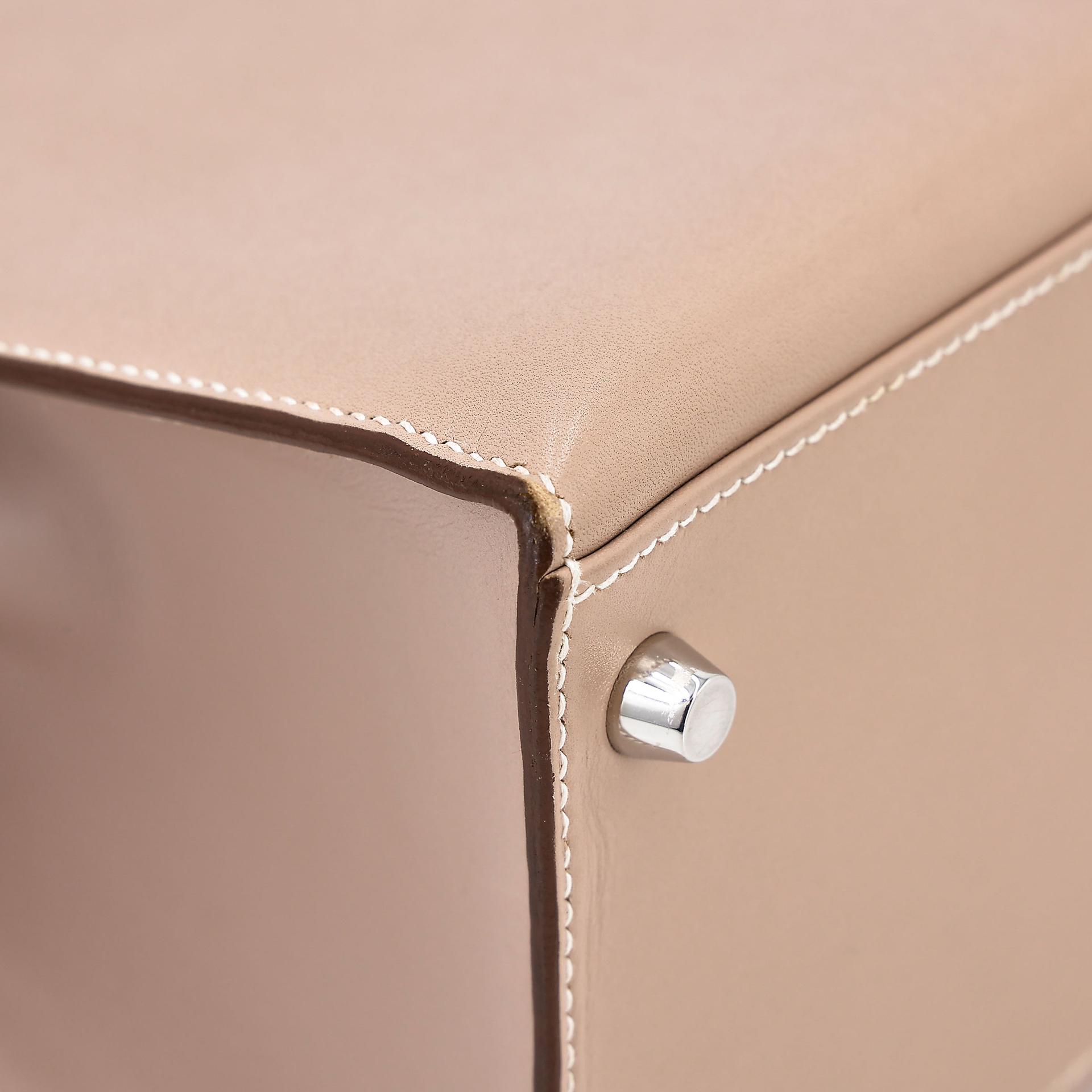 ランク A HERMÈS エルメス ケリー28 セリエ アルジル (1F) タデラクト ギロッシュ金具 □Q刻印 - 16