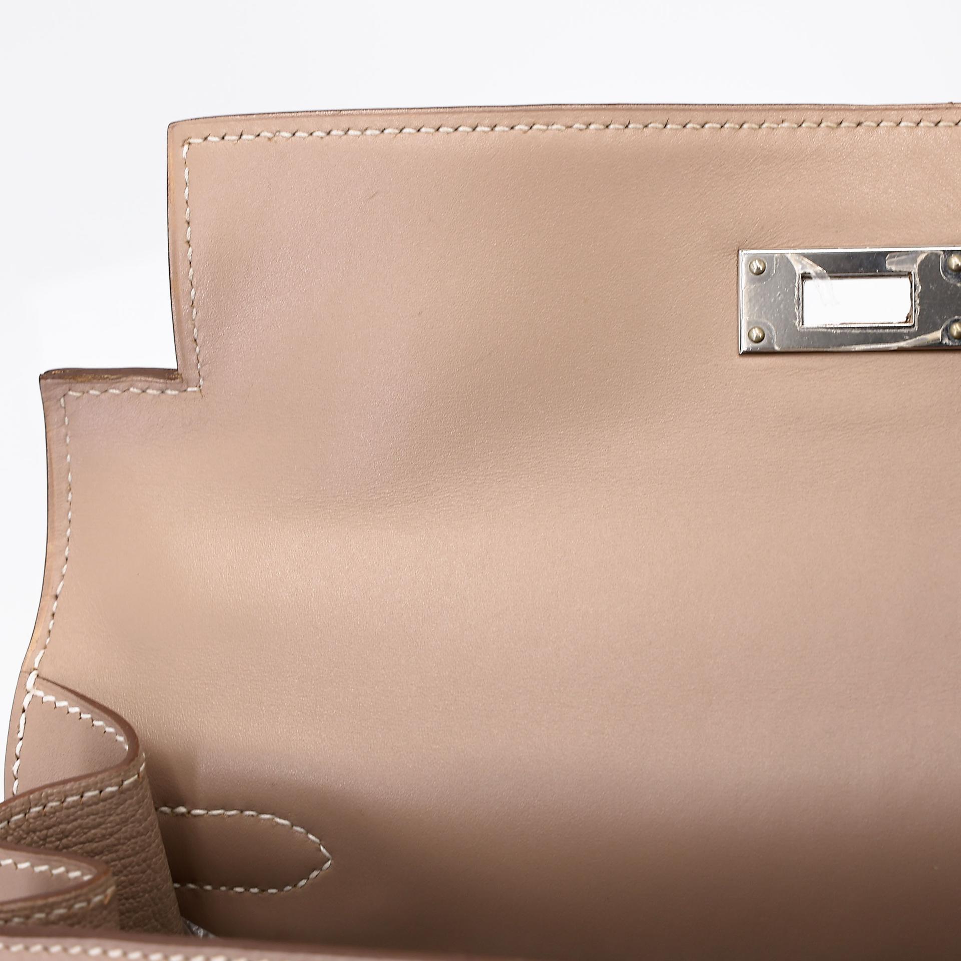 ランク A HERMÈS エルメス ケリー28 セリエ アルジル (1F) タデラクト ギロッシュ金具 □Q刻印 - 35