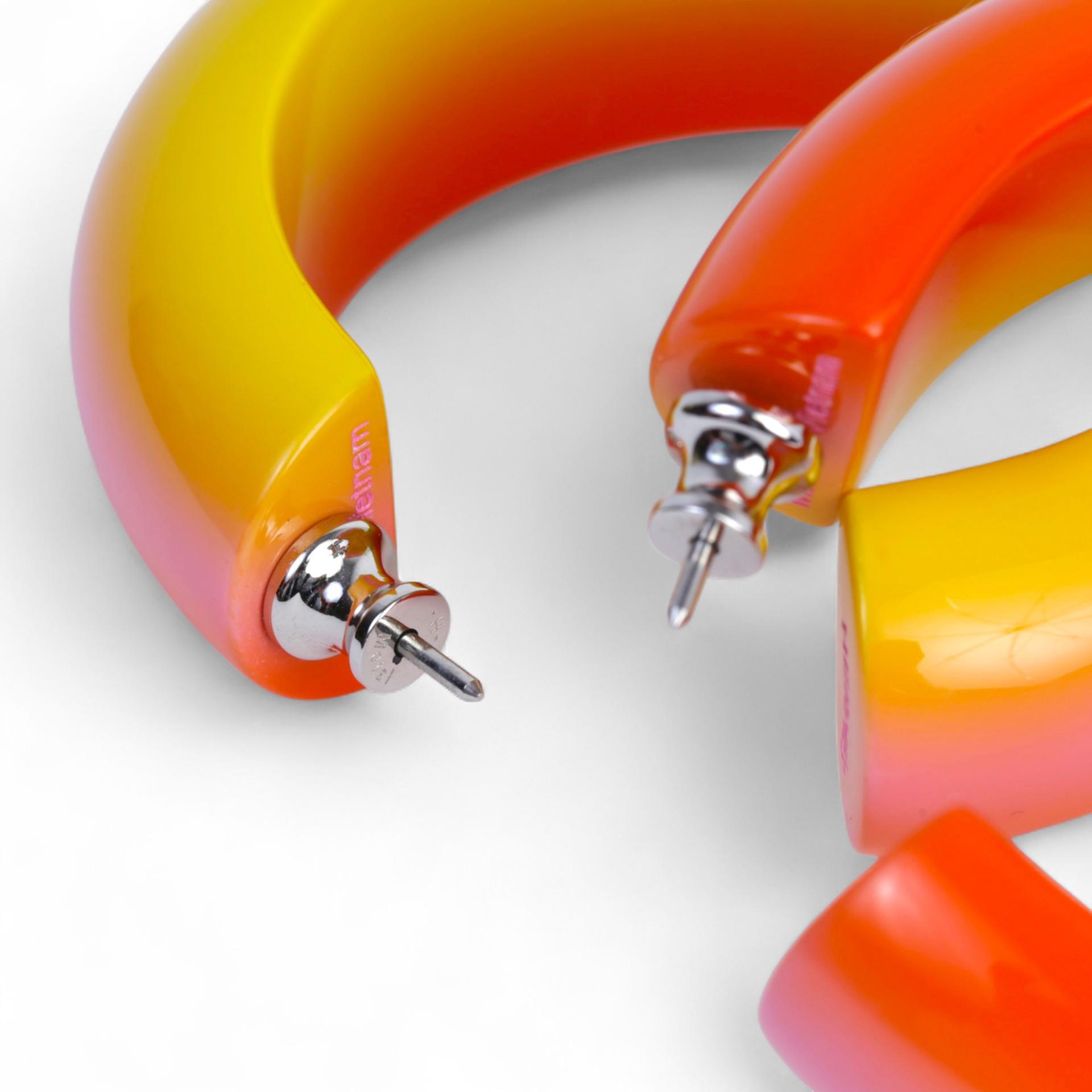 Fusion GM earrings Yellow Orange Pink