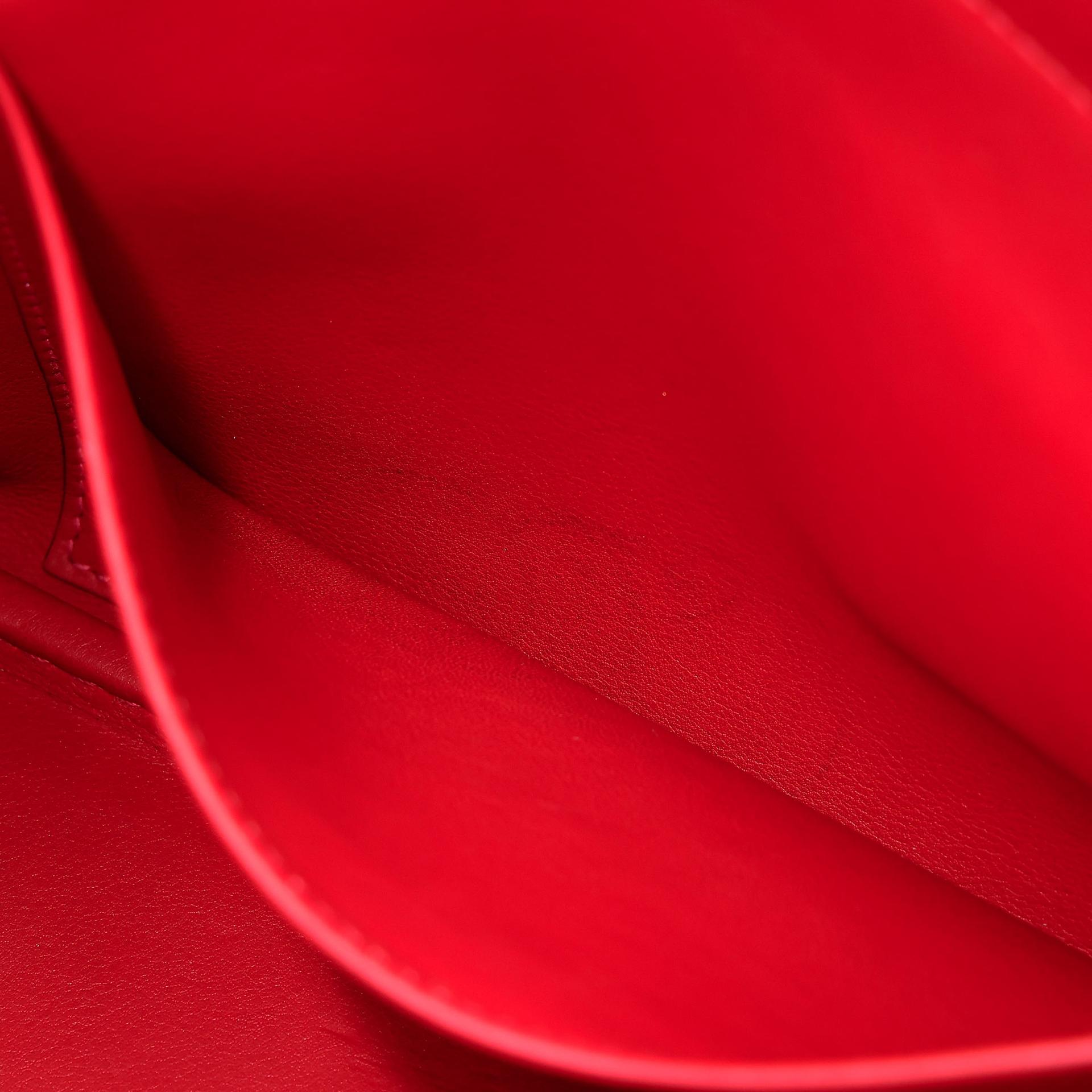 A美品  HERMÈS 愛馬仕  Bolide 31 Q5 國旗紅 Rouge Casaque Clemence小牛皮 銀扣 A刻 2017年 - 25