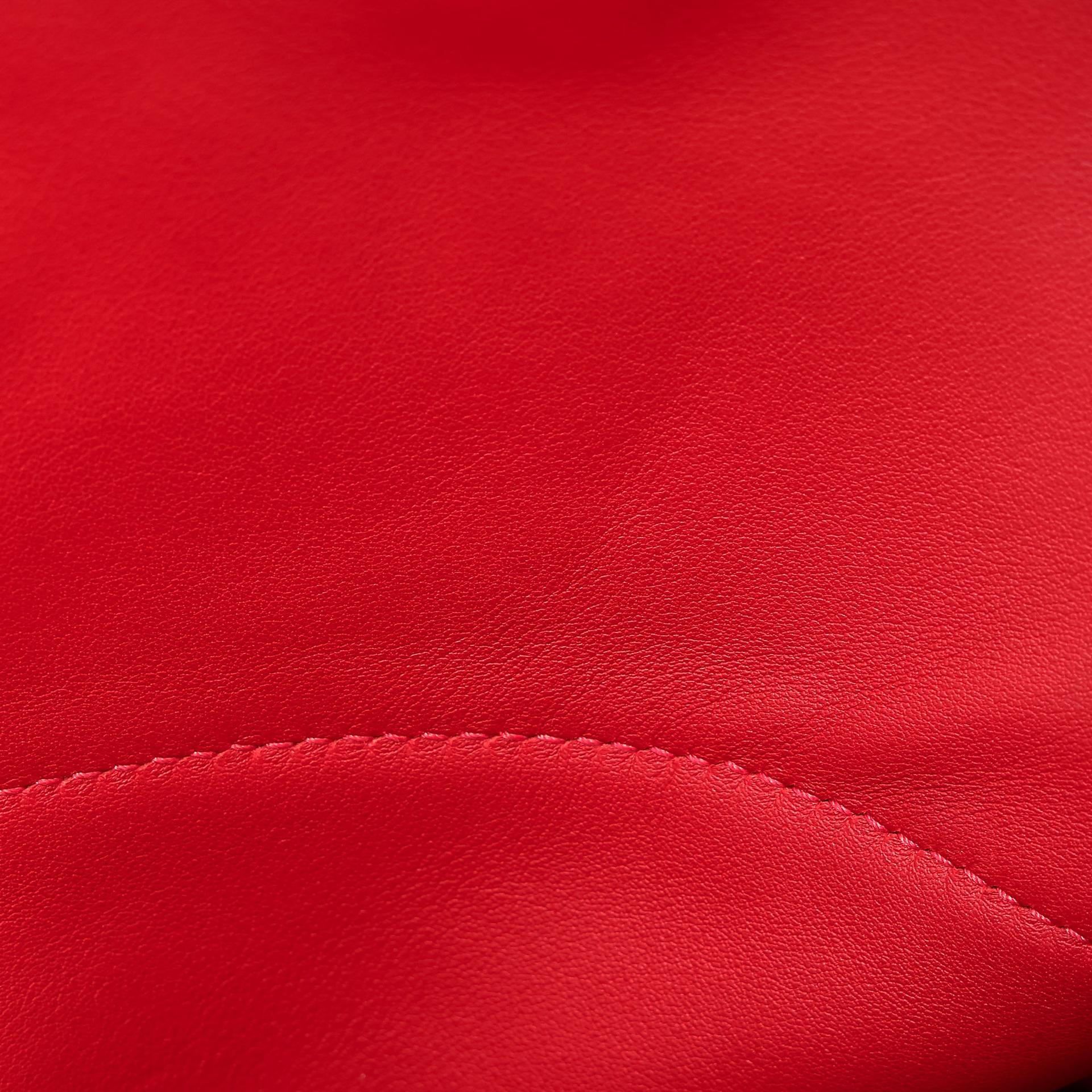 A美品  HERMÈS 愛馬仕  Bolide 31 Q5 國旗紅 Rouge Casaque Clemence小牛皮 銀扣 A刻 2017年 - 26