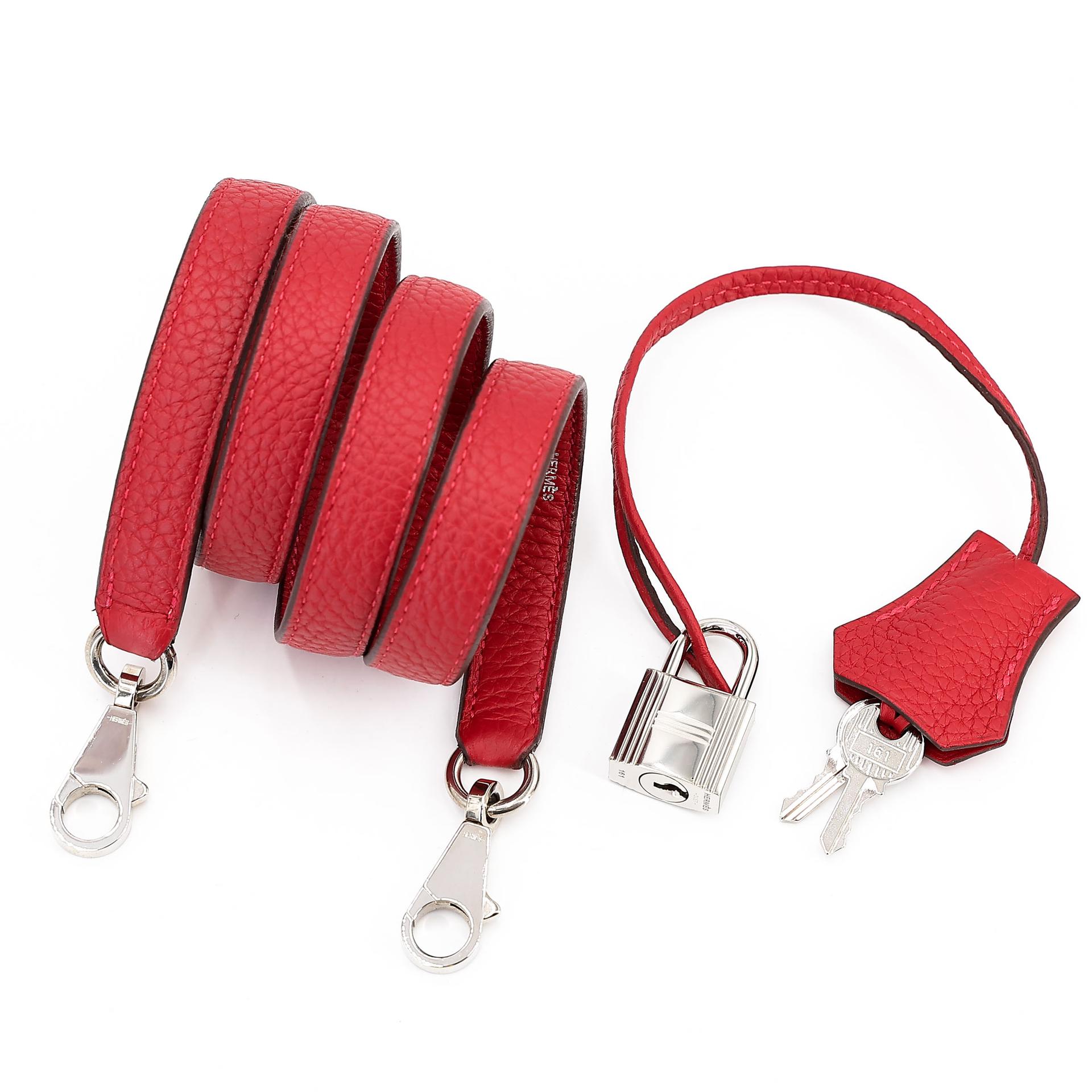 A美品  HERMÈS 愛馬仕  Bolide 31 Q5 國旗紅 Rouge Casaque Clemence小牛皮 銀扣 A刻 2017年 - 28