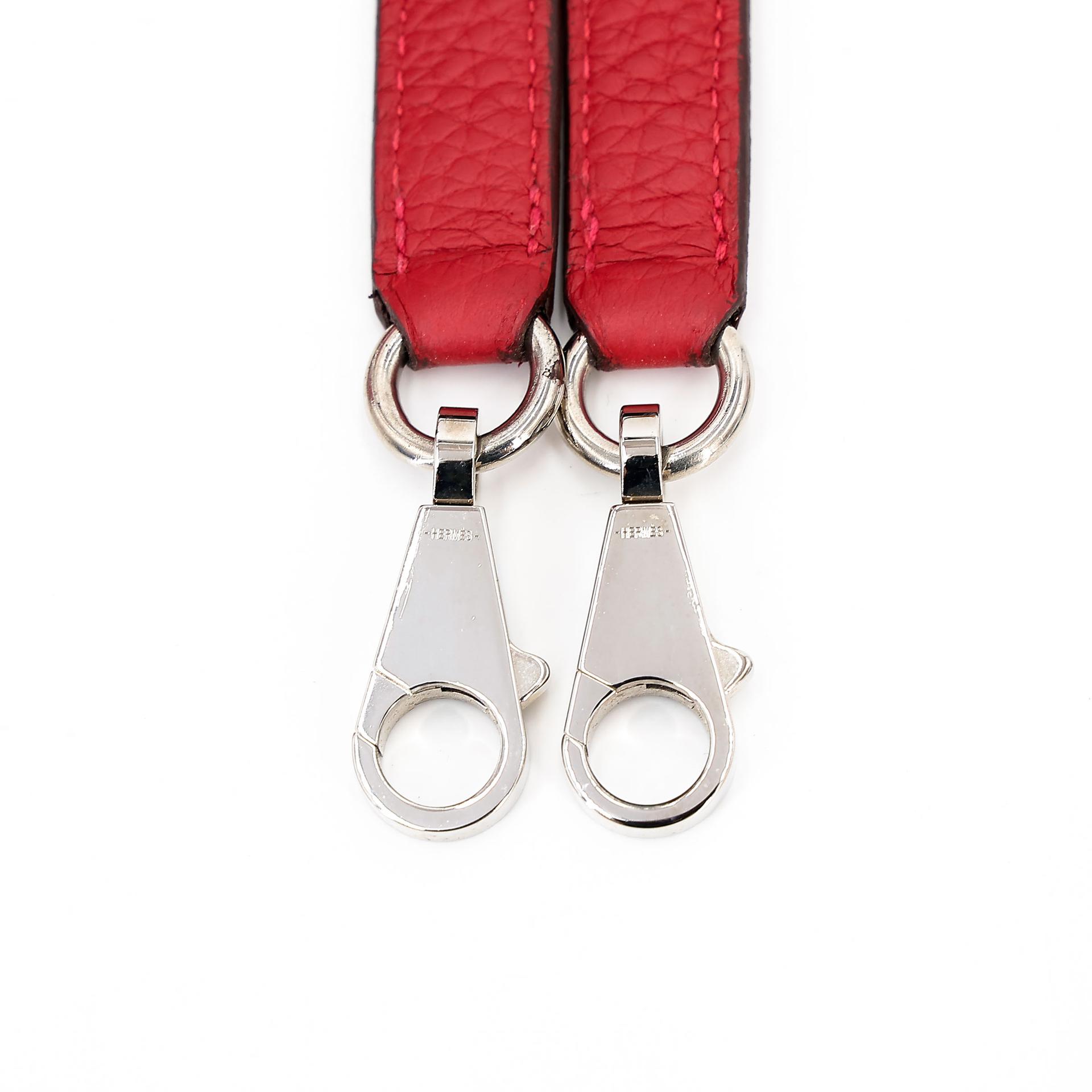 A美品  HERMÈS 愛馬仕  Bolide 31 Q5 國旗紅 Rouge Casaque Clemence小牛皮 銀扣 A刻 2017年 - 30
