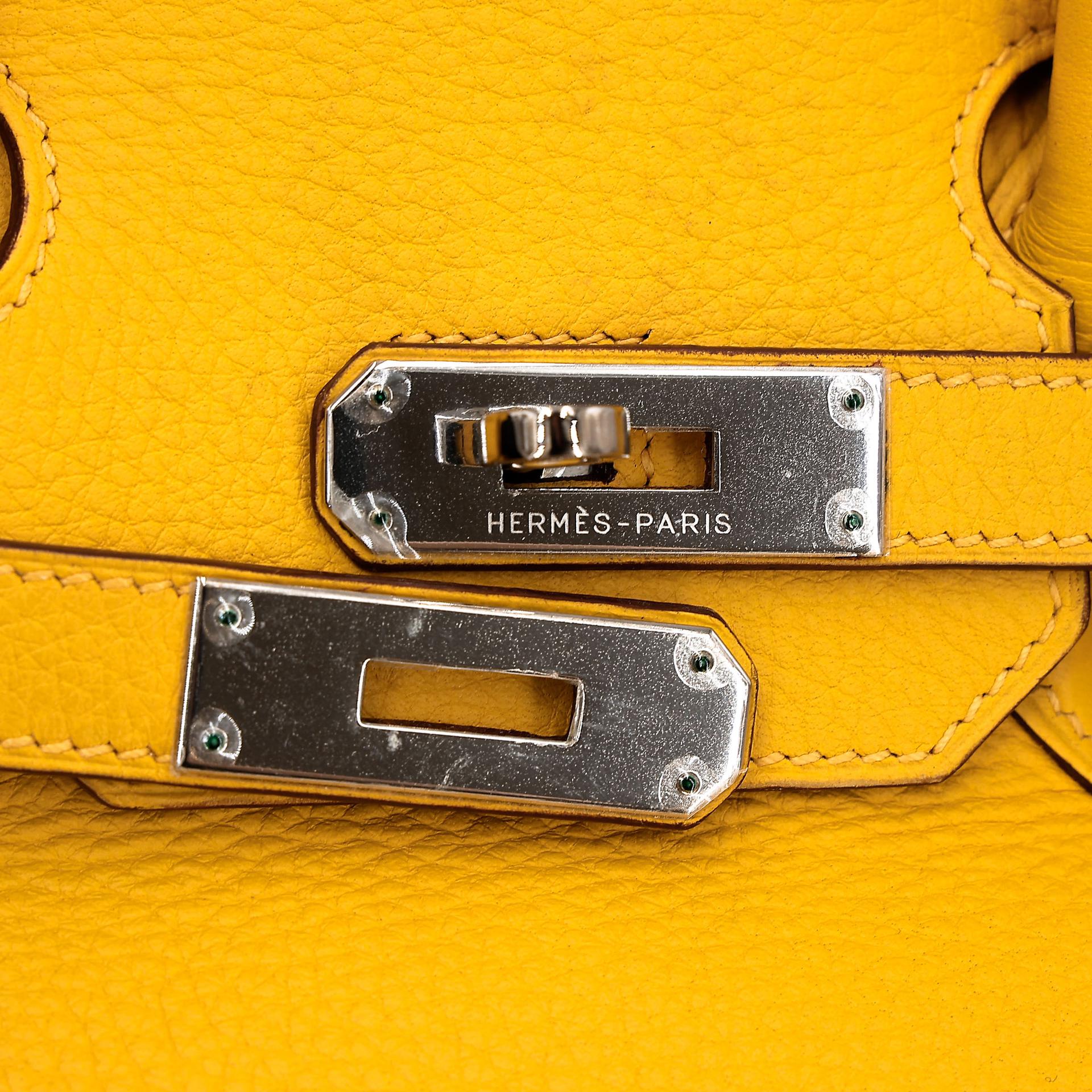 ランク A  HERMÈS エルメス  バーキン35 ジョーヌドール (9V) トリヨン ゴールド金具 □G刻印 - 22