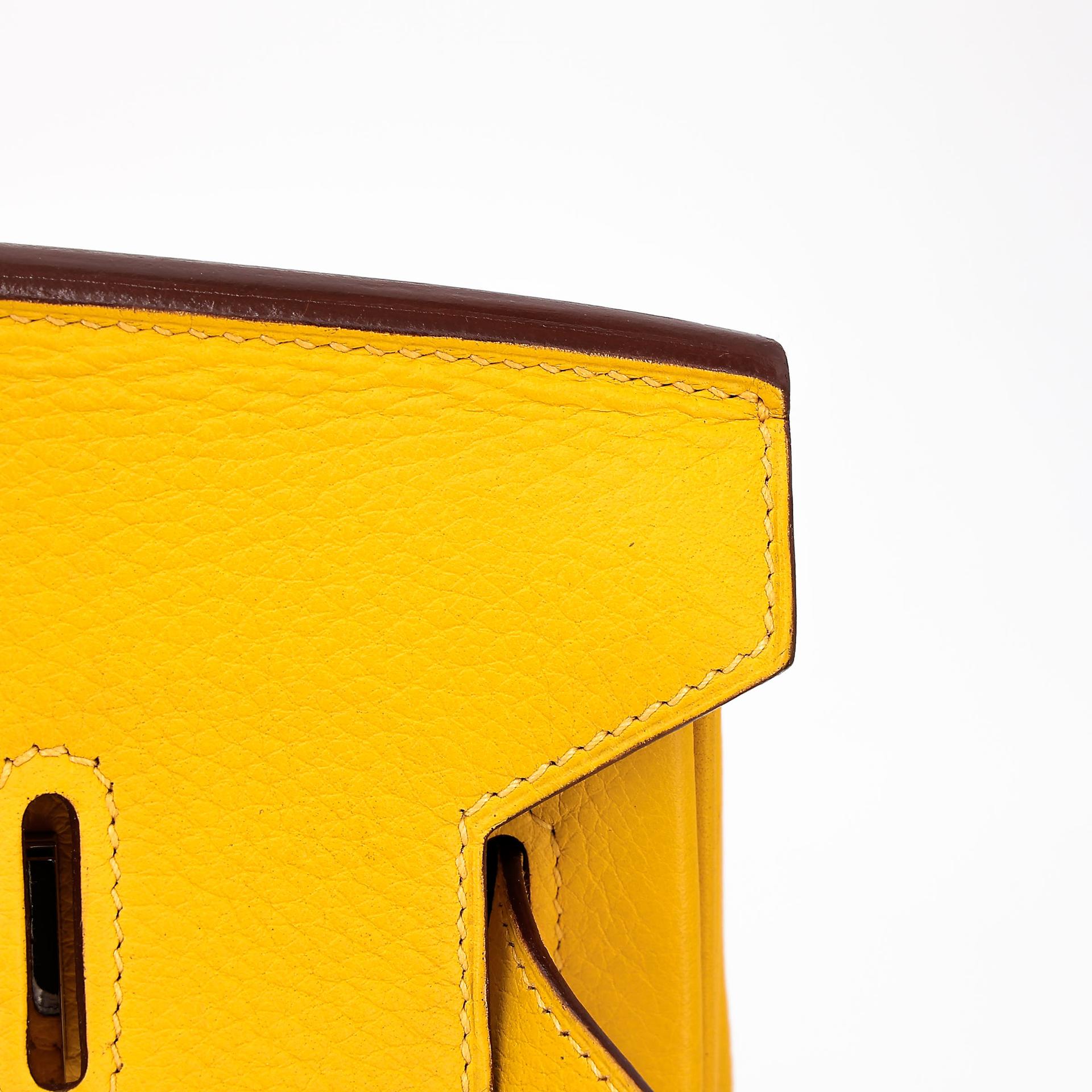 ランク A  HERMÈS エルメス  バーキン35 ジョーヌドール (9V) トリヨン ゴールド金具 □G刻印 - 27