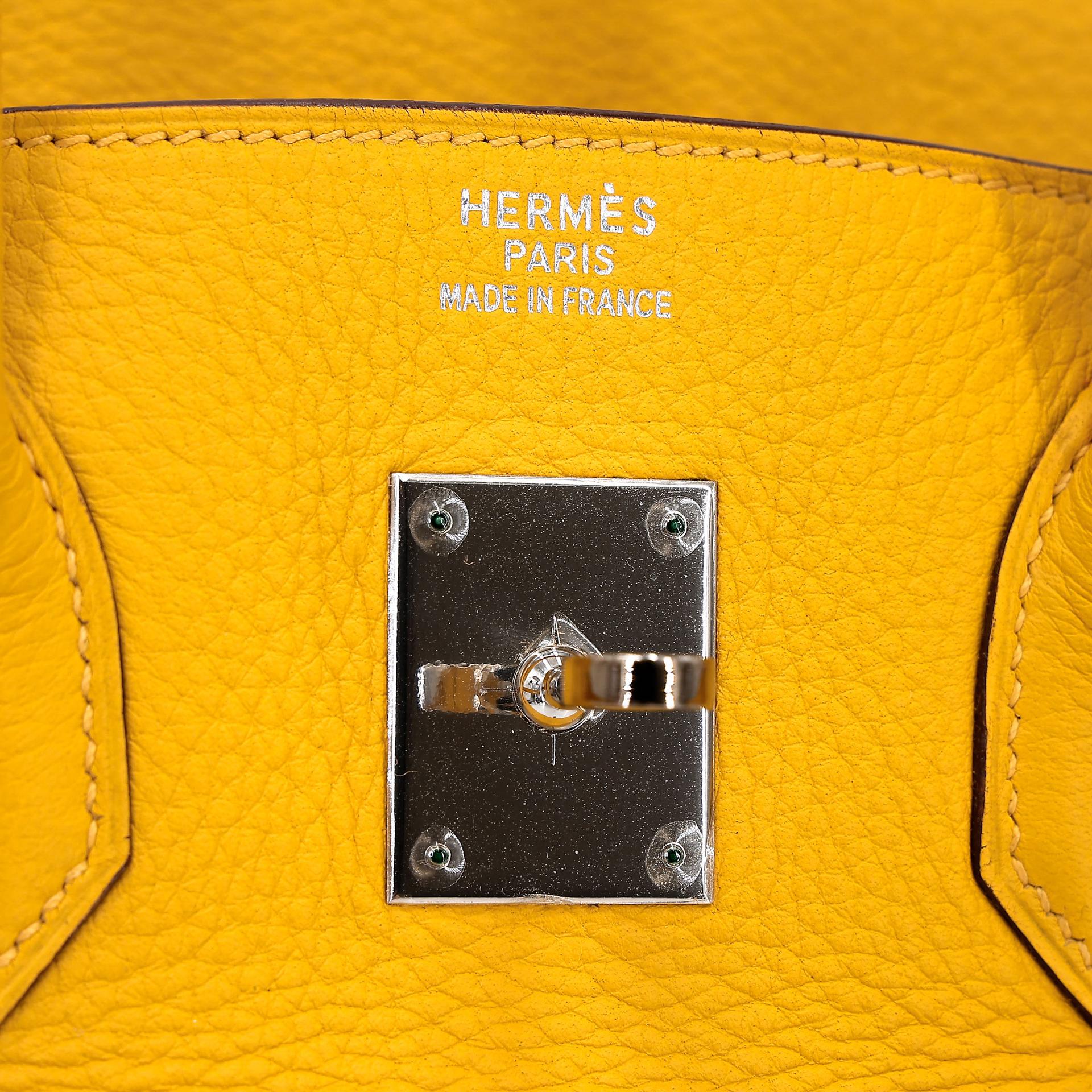 ランク A  HERMÈS エルメス  バーキン35 ジョーヌドール (9V) トリヨン ゴールド金具 □G刻印 - 28