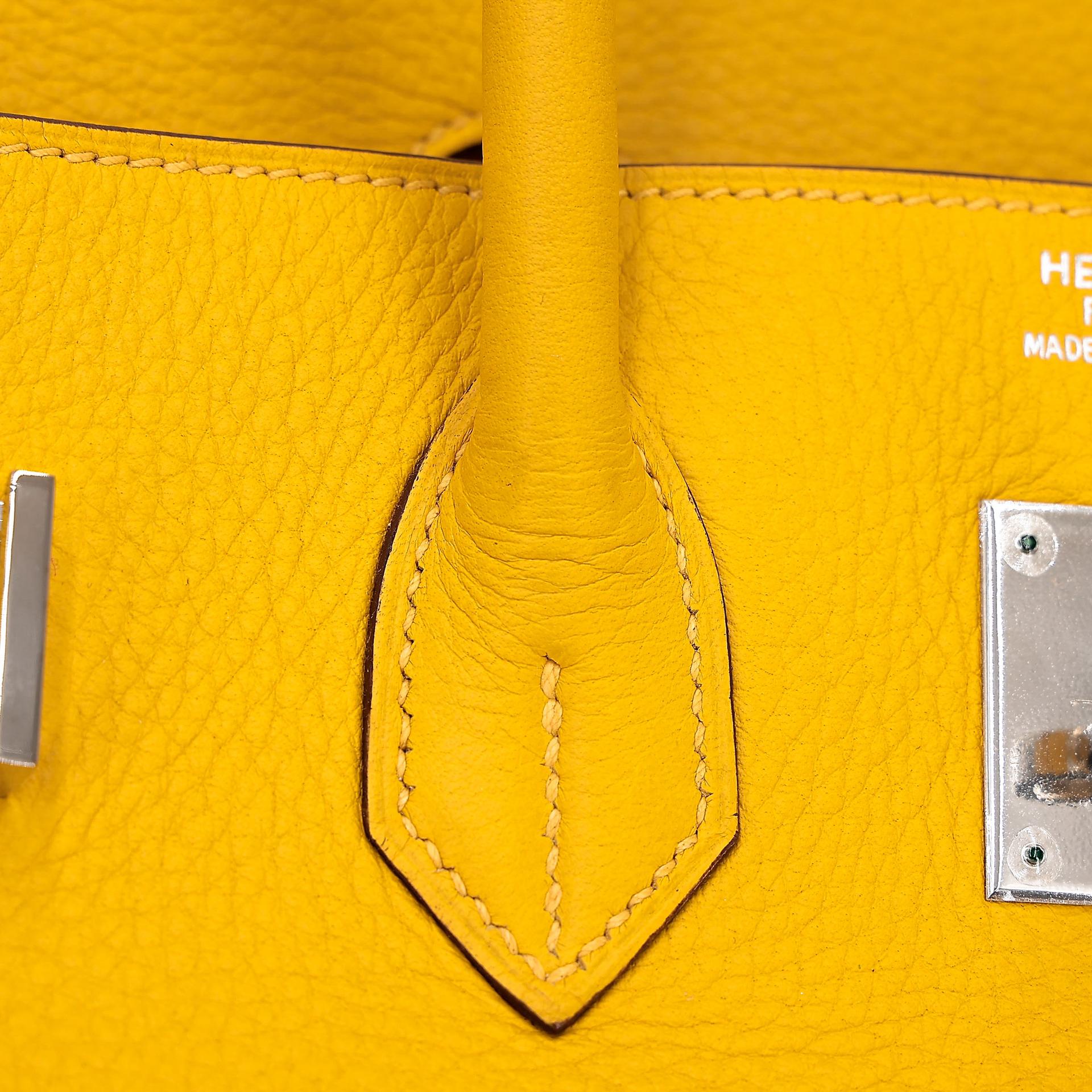ランク A  HERMÈS エルメス  バーキン35 ジョーヌドール (9V) トリヨン ゴールド金具 □G刻印 - 29