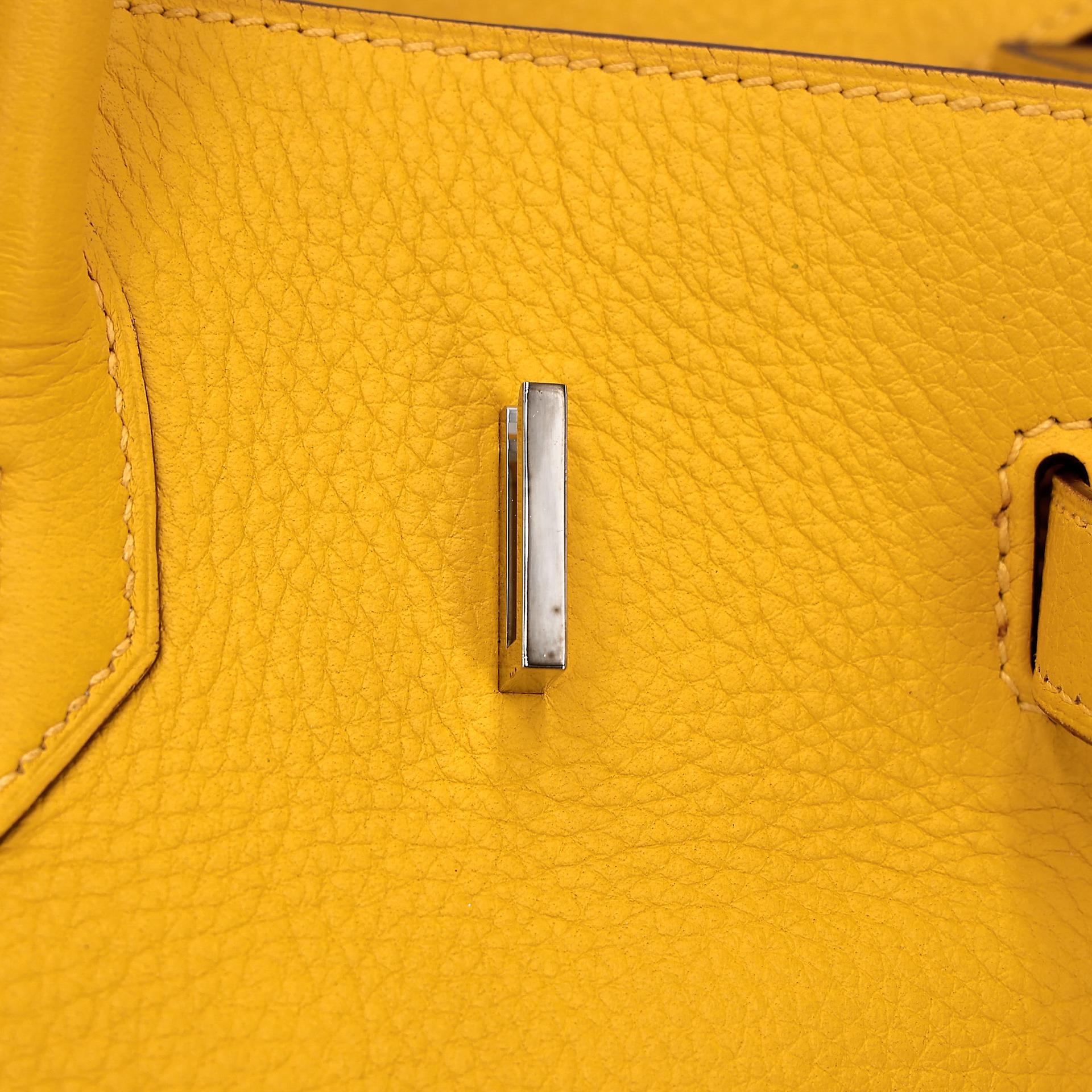 ランク A  HERMÈS エルメス  バーキン35 ジョーヌドール (9V) トリヨン ゴールド金具 □G刻印 - 42