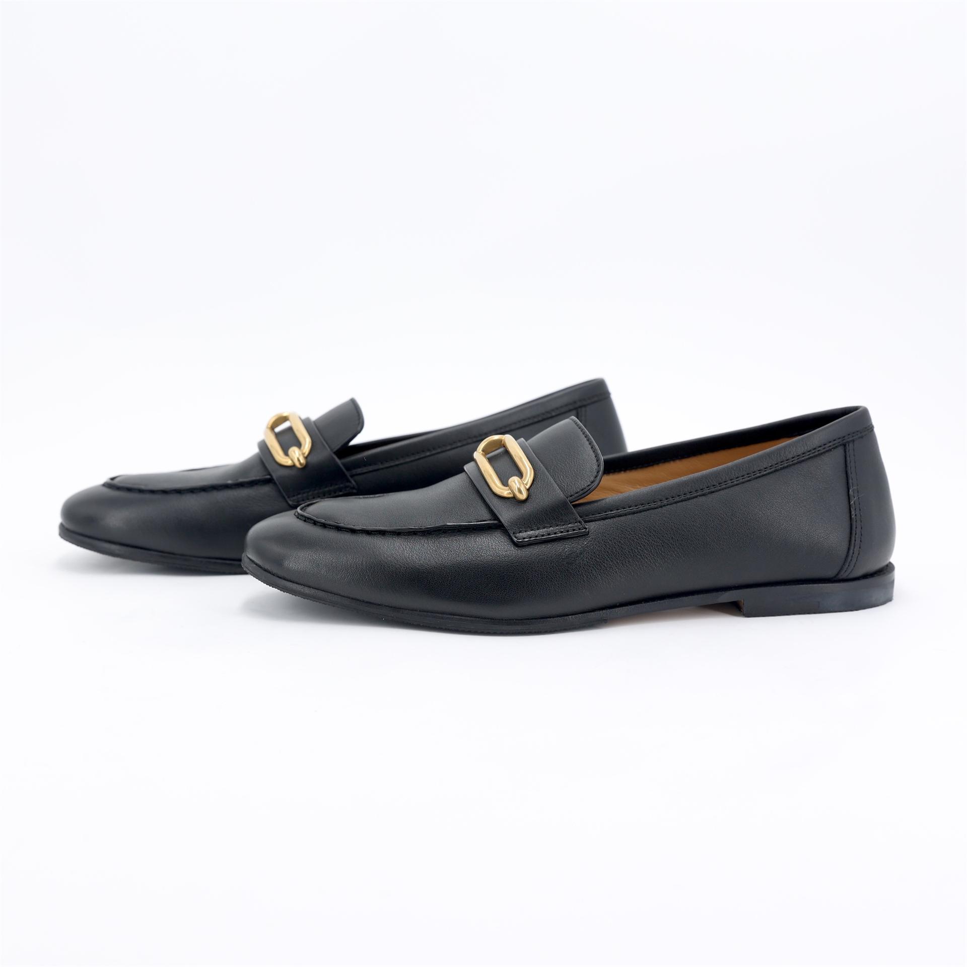 Brand New ( Rank N ) HERMÈS Colette Loafer  Noir (89) Lambskin Gold hardware - 4