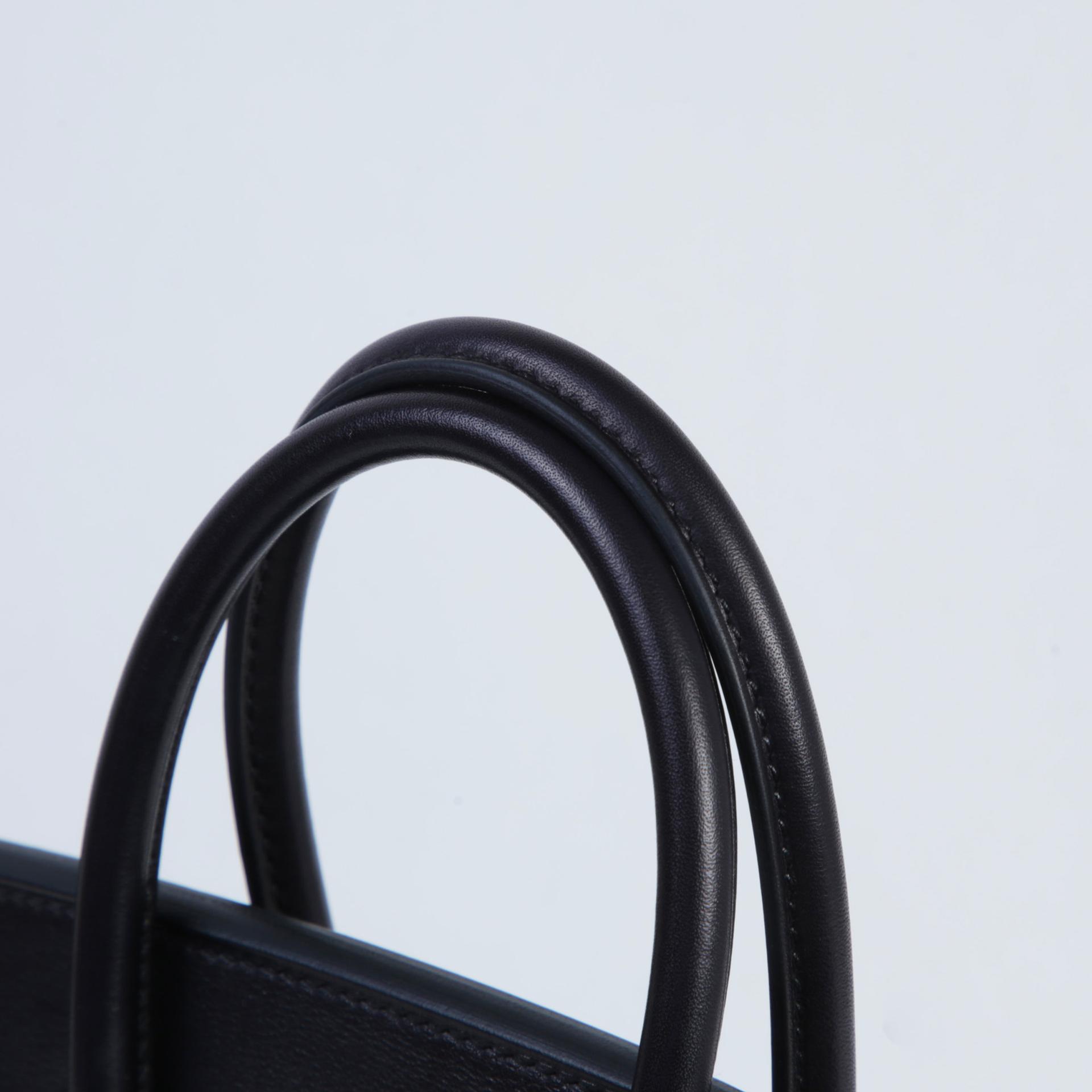 Brand New ( Rank N ) HERMÈS Limited Edition Birkin 25 Rock Noir (89) Volupto calfskin Palladium hardware W (2024) - 3