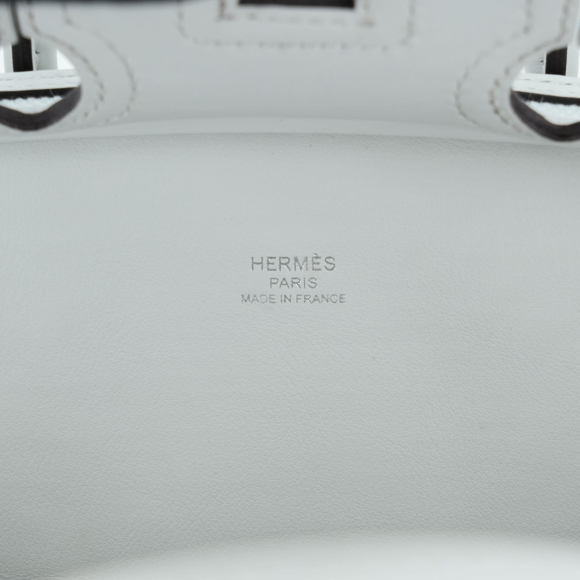 Brand New ( Rank N ) HERMÈS Limited Edition Birkin Cargo 25 Gris Platine (N4) Canvas Swift Palladium hardware K (2025) - 19
