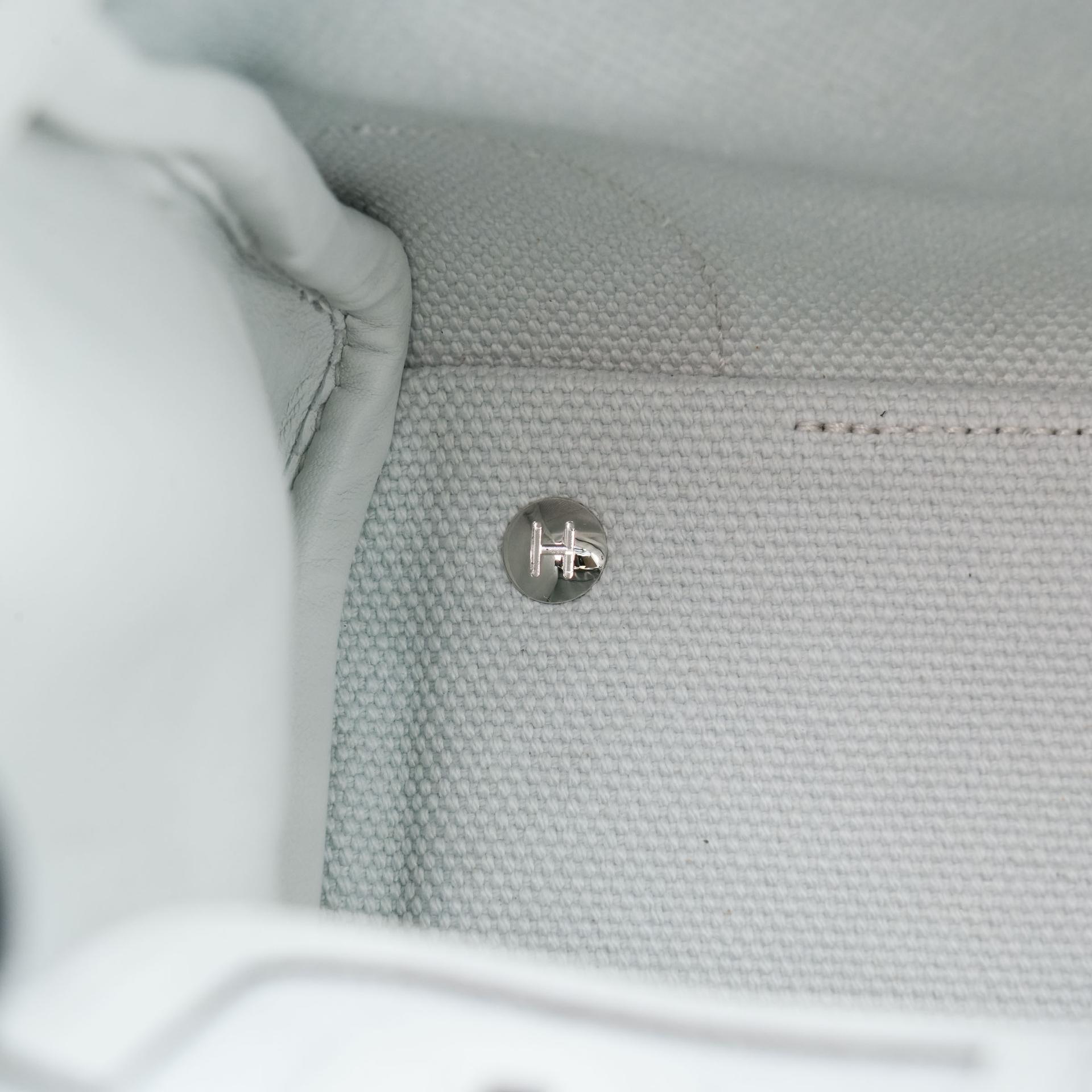 Brand New ( Rank N ) HERMÈS Limited Edition Birkin Cargo 25 Gris Platine (N4) Canvas Swift Palladium hardware K (2025) - 21