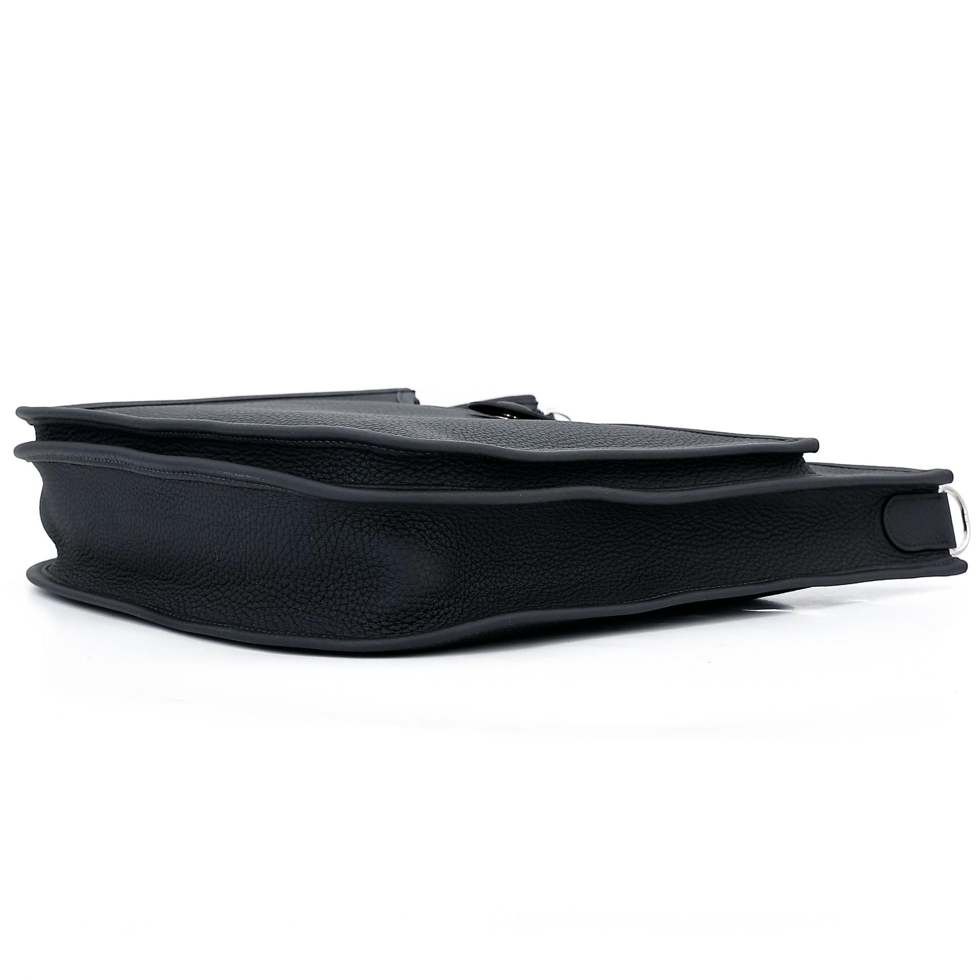 Unused ( Rank NS )  HERMÈS  Evelyne 29 Noir (89) Clemence Palladium hardware U (2022) - 6