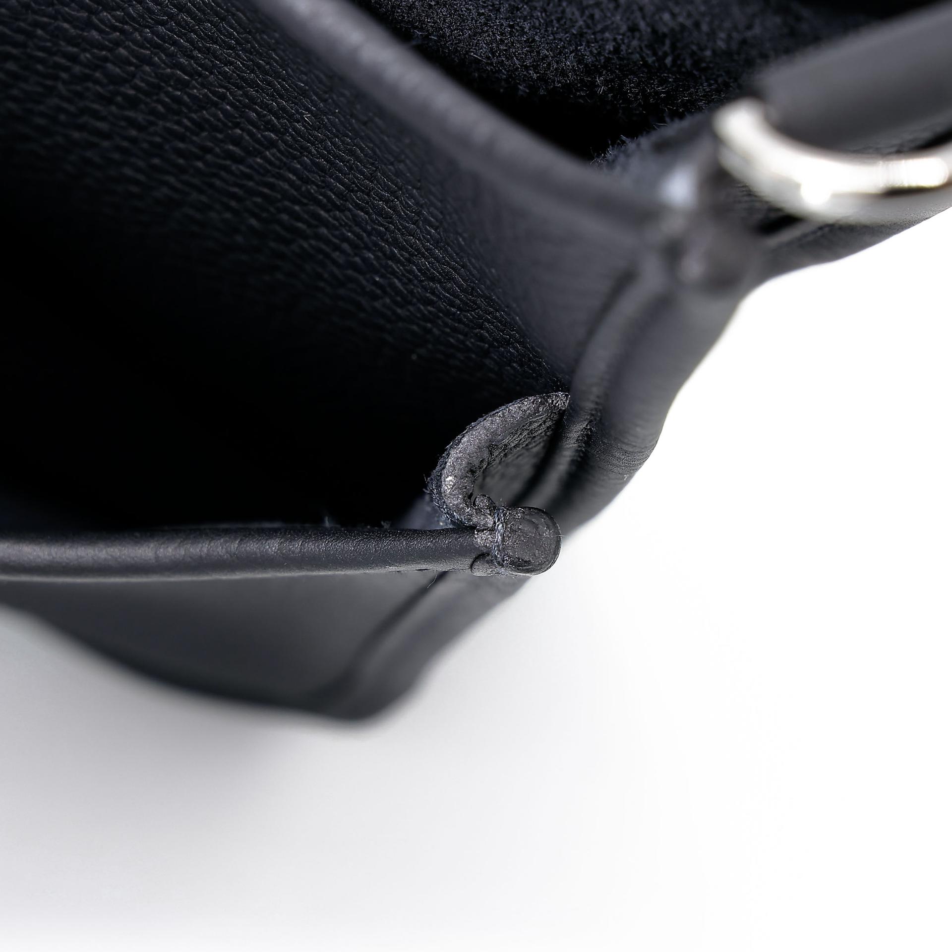 Unused ( Rank NS )  HERMÈS  Evelyne 29 Noir (89) Clemence Palladium hardware U (2022) - 11