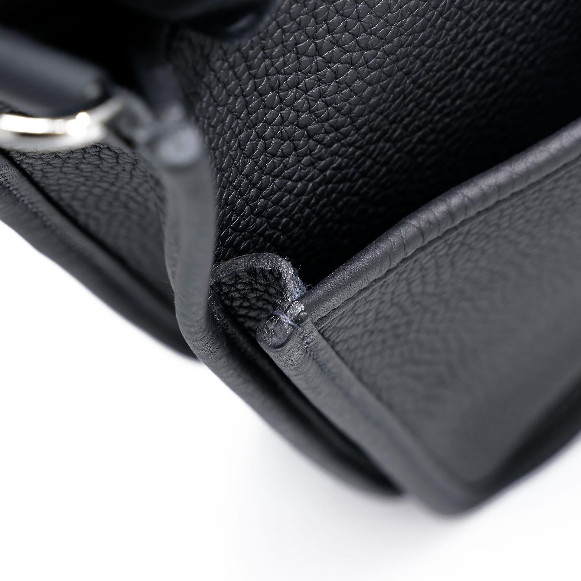Unused ( Rank NS )  HERMÈS  Evelyne 29 Noir (89) Clemence Palladium hardware U (2022) - 12
