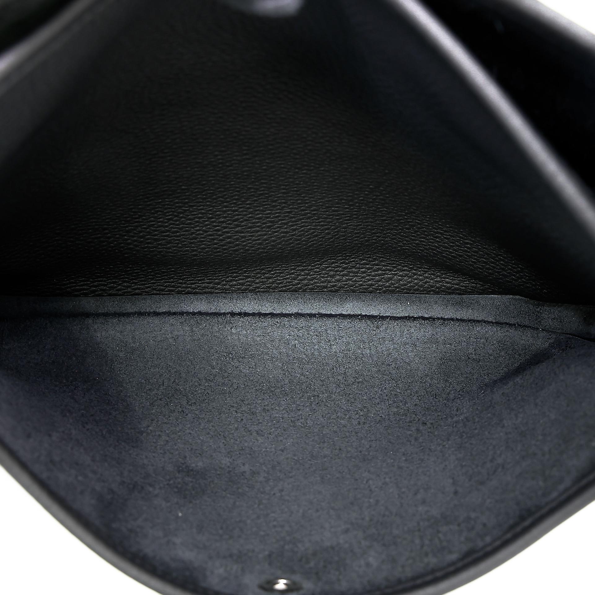 Unused ( Rank NS )  HERMÈS  Evelyne 29 Noir (89) Clemence Palladium hardware U (2022) - 13