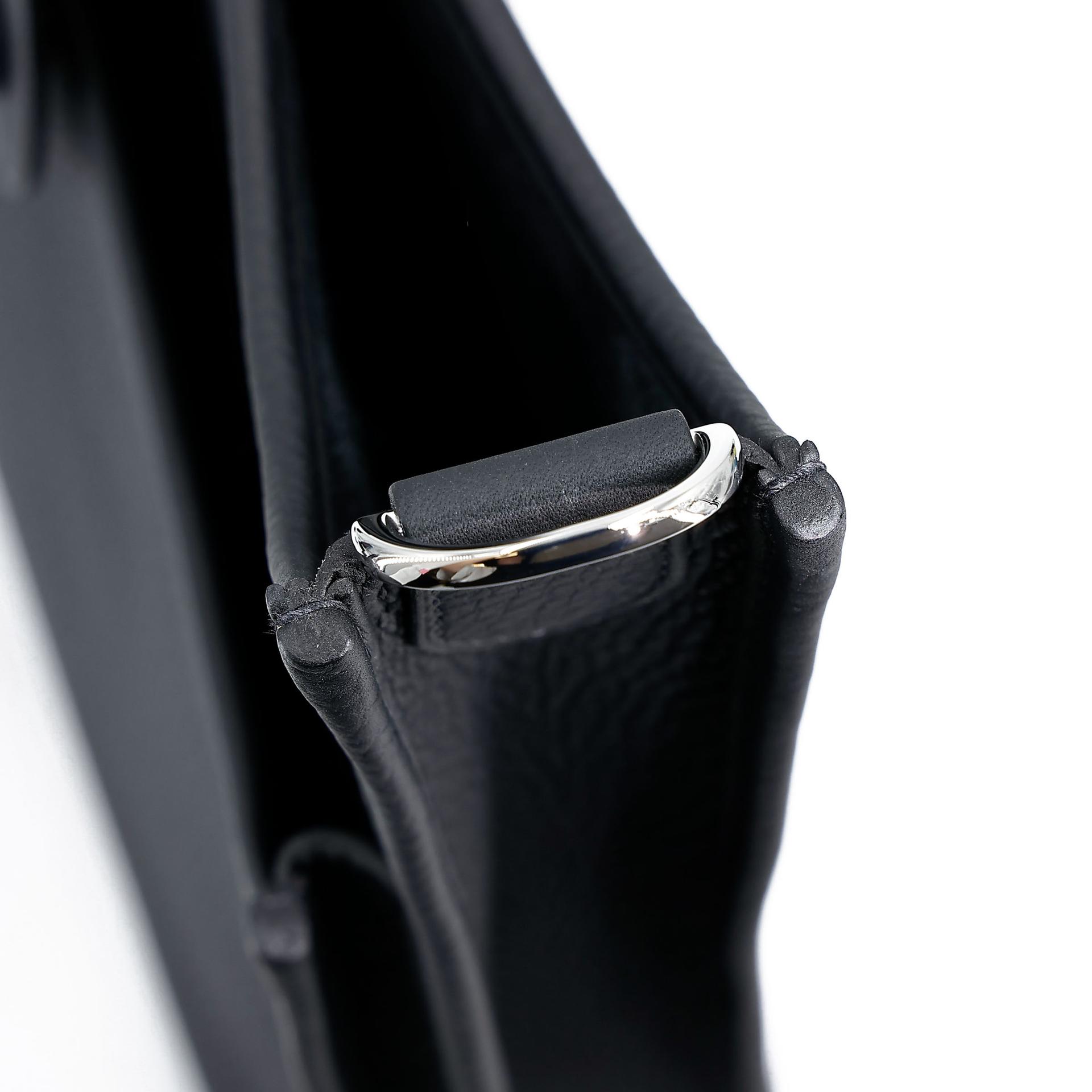 Unused ( Rank NS )  HERMÈS  Evelyne 29 Noir (89) Clemence Palladium hardware U (2022) - 14