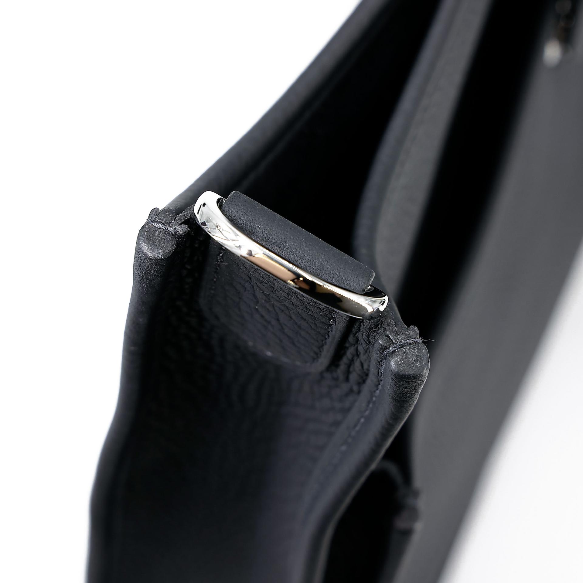 Unused ( Rank NS )  HERMÈS  Evelyne 29 Noir (89) Clemence Palladium hardware U (2022) - 15