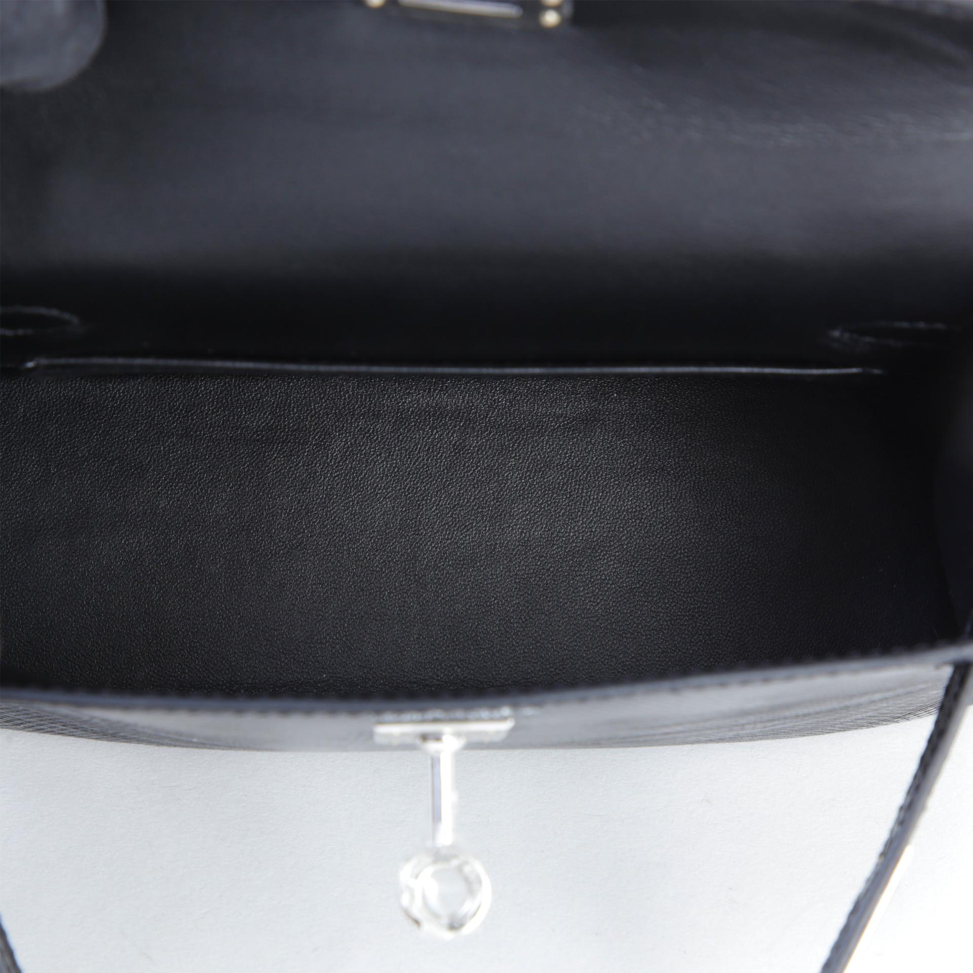 全新 HERMÈS 愛馬仕 Mini Kelly 二代 89 黑色 Noir (Black) 蜥蜴皮 銀扣 W刻 2024年 - 10