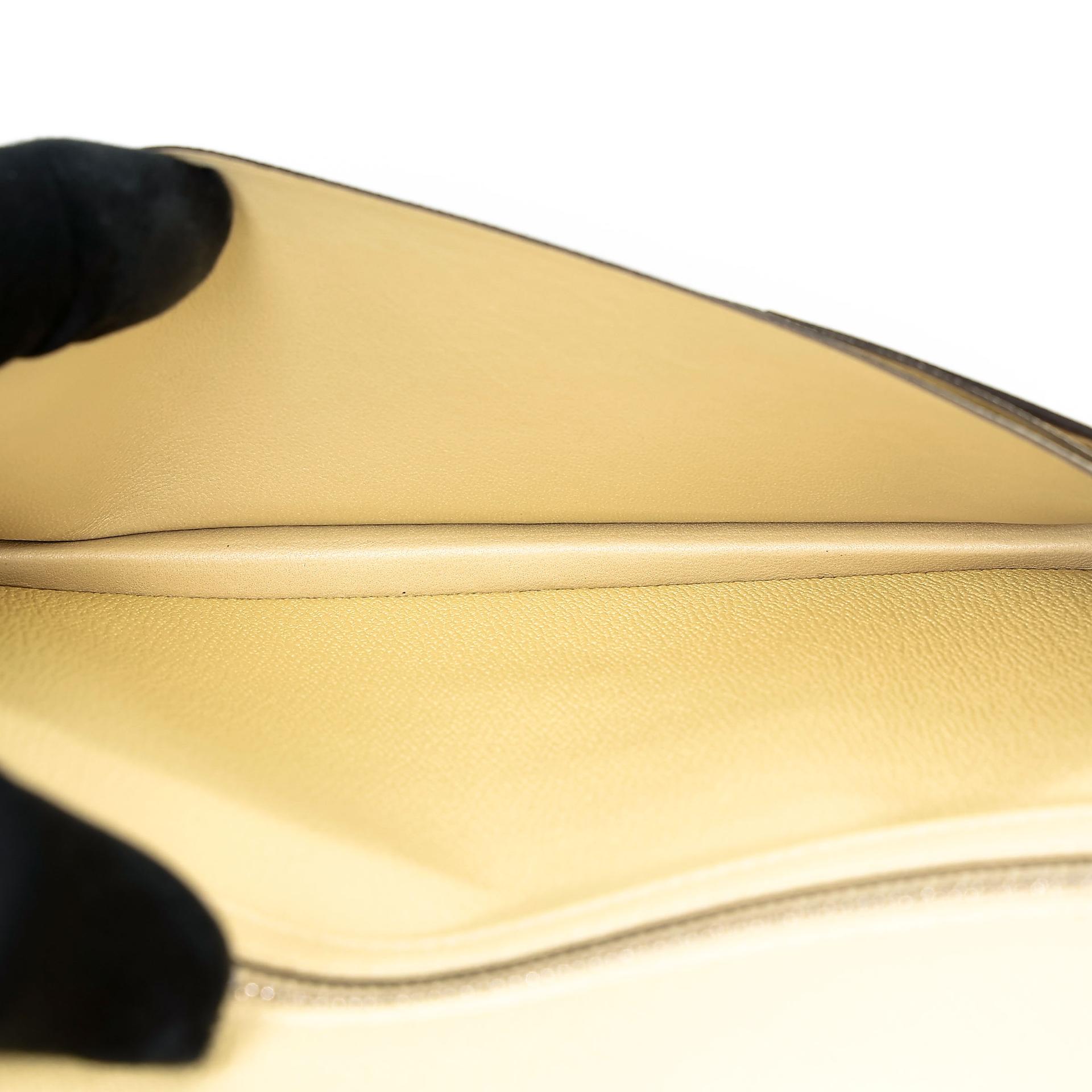 Unused ( Rank NS )  HERMÈS  Bearn Souffle wallet Vanille (Y1) Ombre (1B) Matte Alligator Lizard Palladium hardware C (2018) - 15