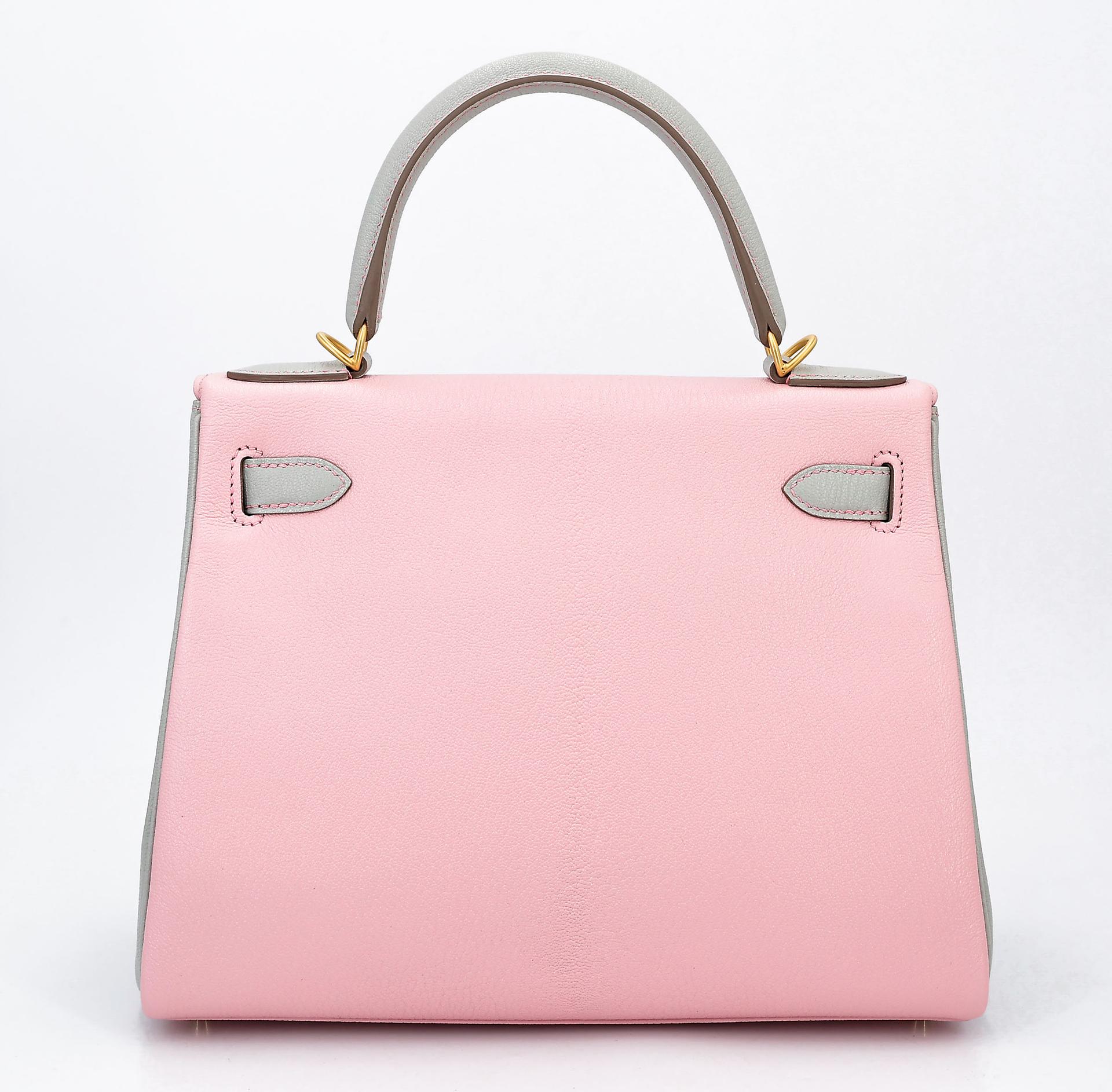 ランク NS 未使用品 HERMÈS エルメス スペシャルオーダー ケリー28 ローズサクラ (3Q) グリパール (80) シェーブル マットゴールド金具 A刻印 - 2