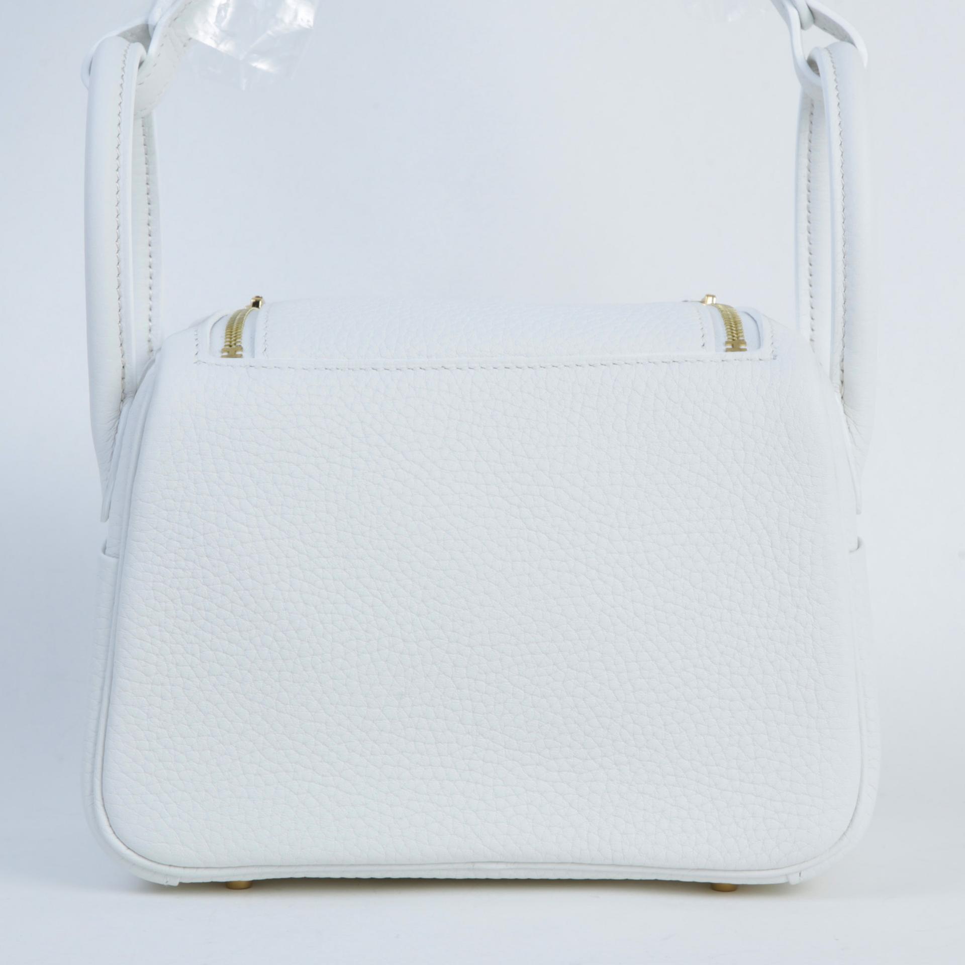 ランク N 新品  HERMÈS エルメス  ミニリンディ2 ニューホワイト (0U) トリヨン ゴールド金具 W刻印 - 2