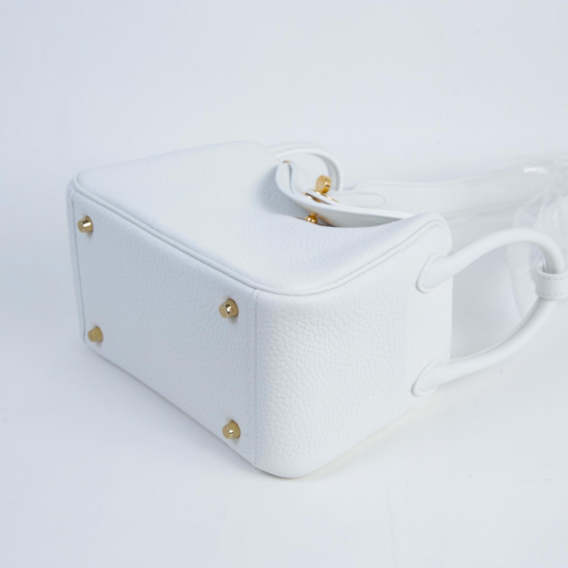 ランク N 新品  HERMÈS エルメス  ミニリンディ2 ニューホワイト (0U) トリヨン ゴールド金具 W刻印 - 5