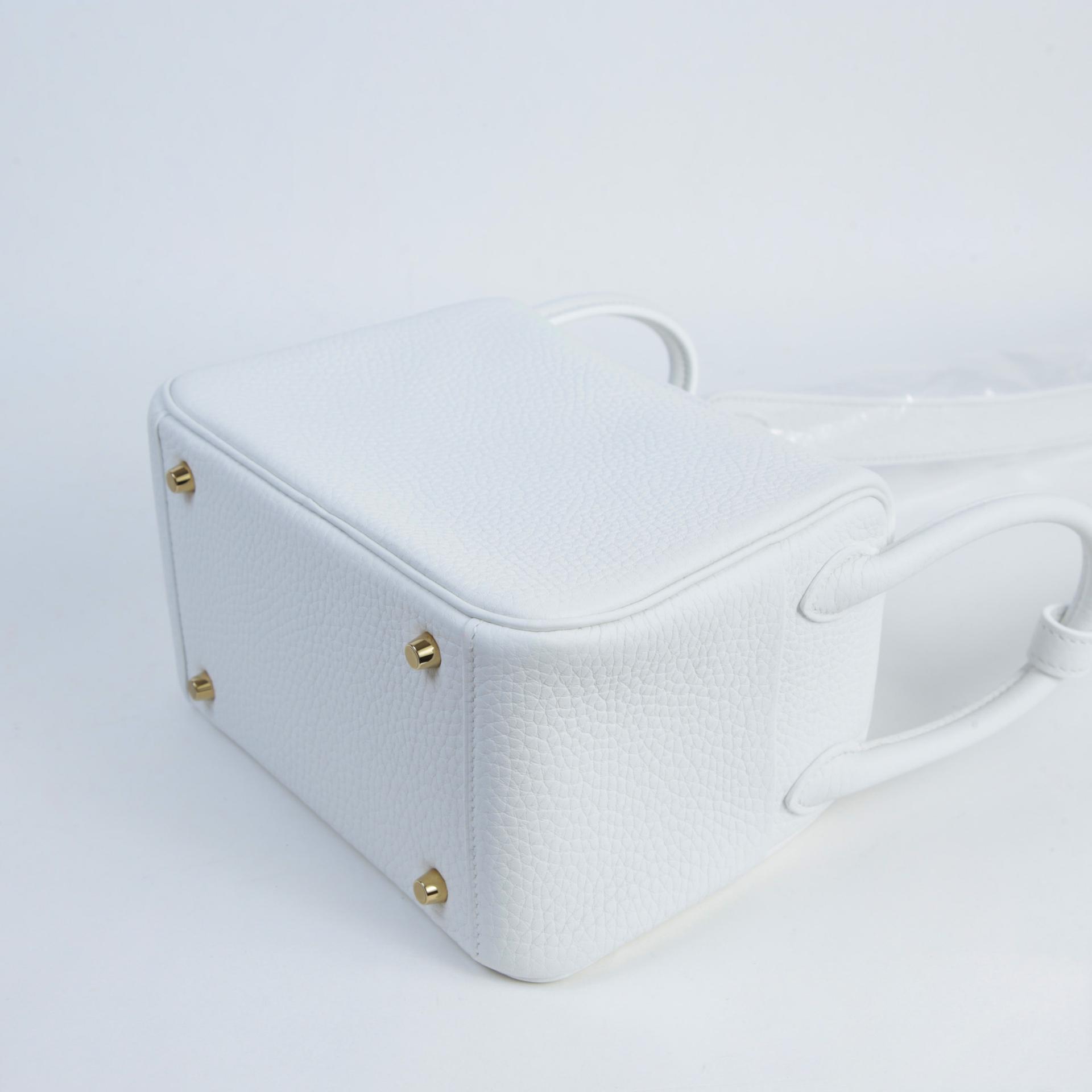 ランク N 新品  HERMÈS エルメス  ミニリンディ2 ニューホワイト (0U) トリヨン ゴールド金具 W刻印 - 7