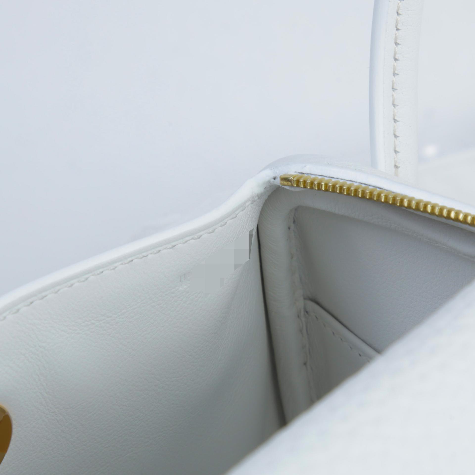 ランク N 新品  HERMÈS エルメス  ミニリンディ2 ニューホワイト (0U) トリヨン ゴールド金具 W刻印 - 11